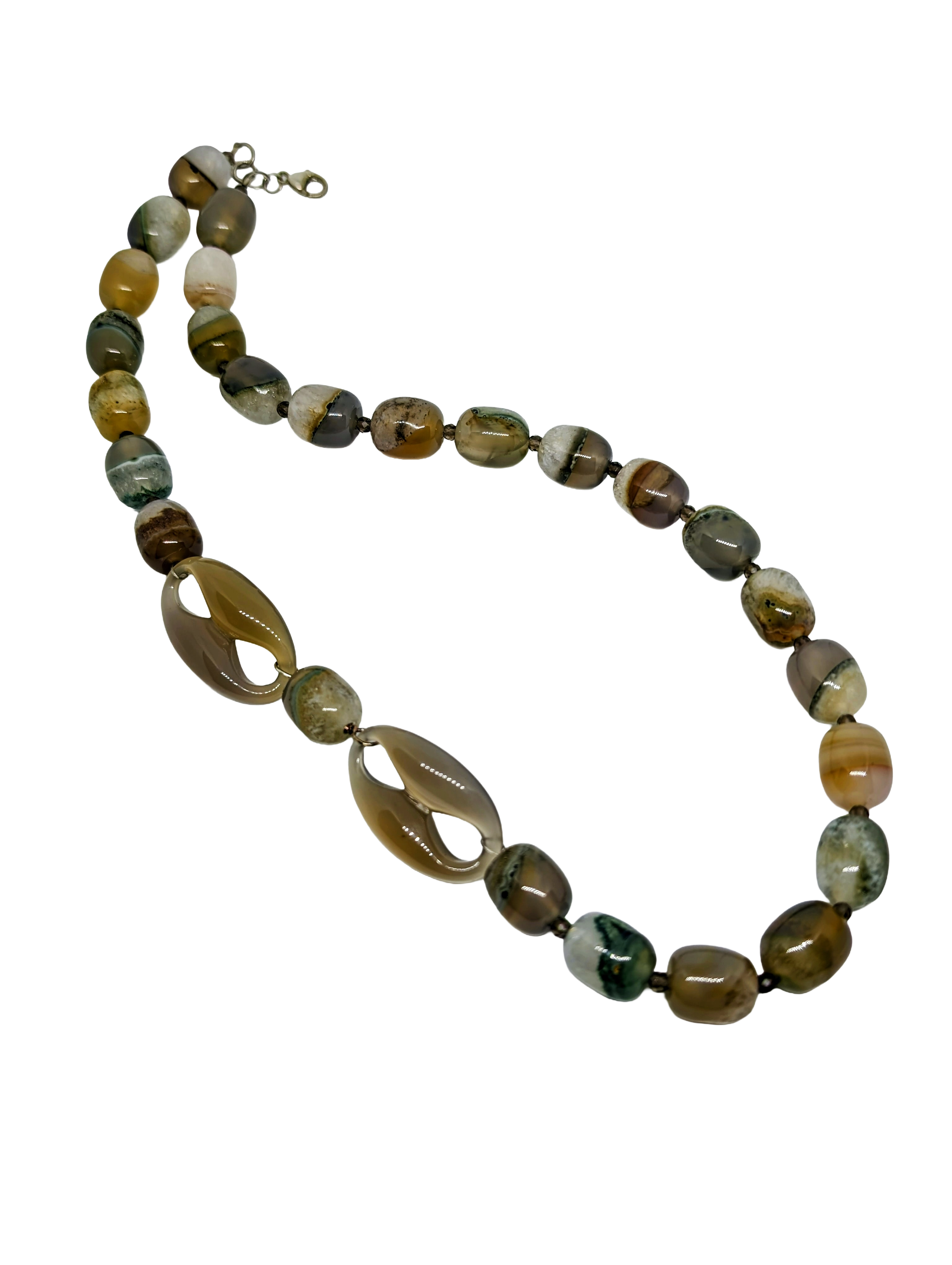 Uruguayan Grey Agate Necklace