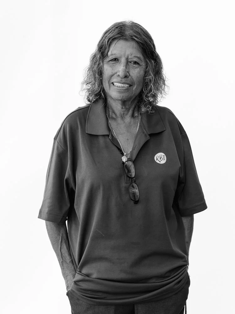 Community volunteer Maria poses for a portrait while working a shift at the RBI facility, Thursday, July 24, 2025, in West Palm Beach, Florida.