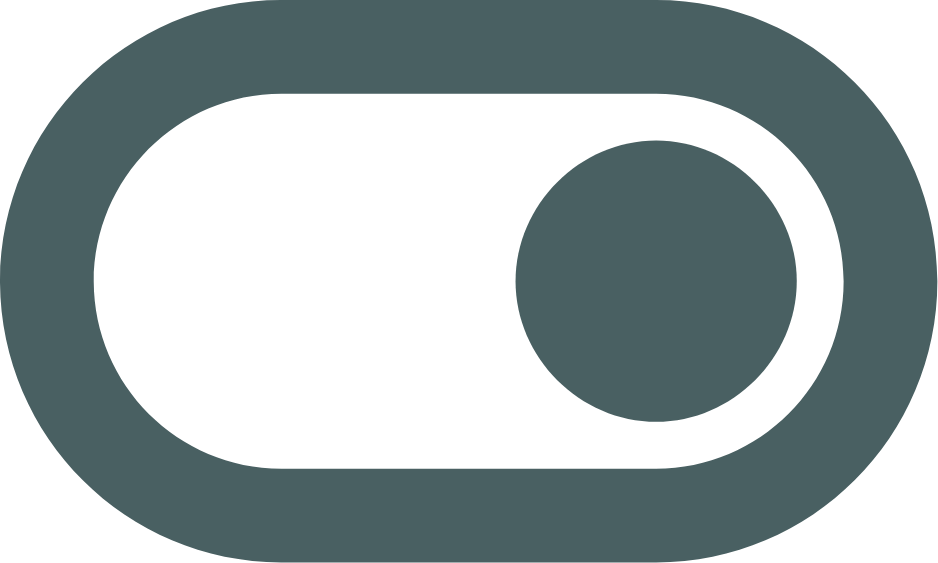 Image d'un bouton de contrôle lumineux avec un cercle intérieur et un fond oval.
