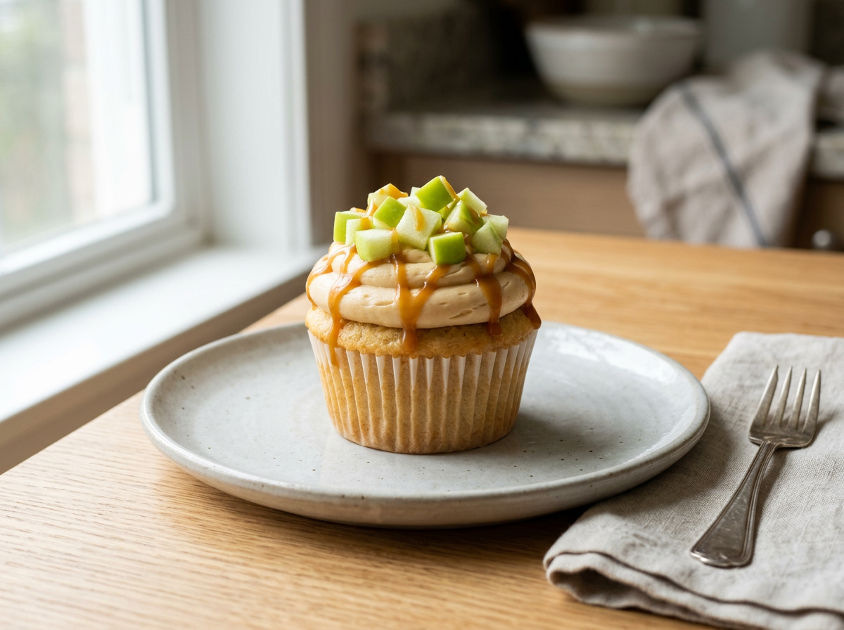 Carmel Apple Cupcake