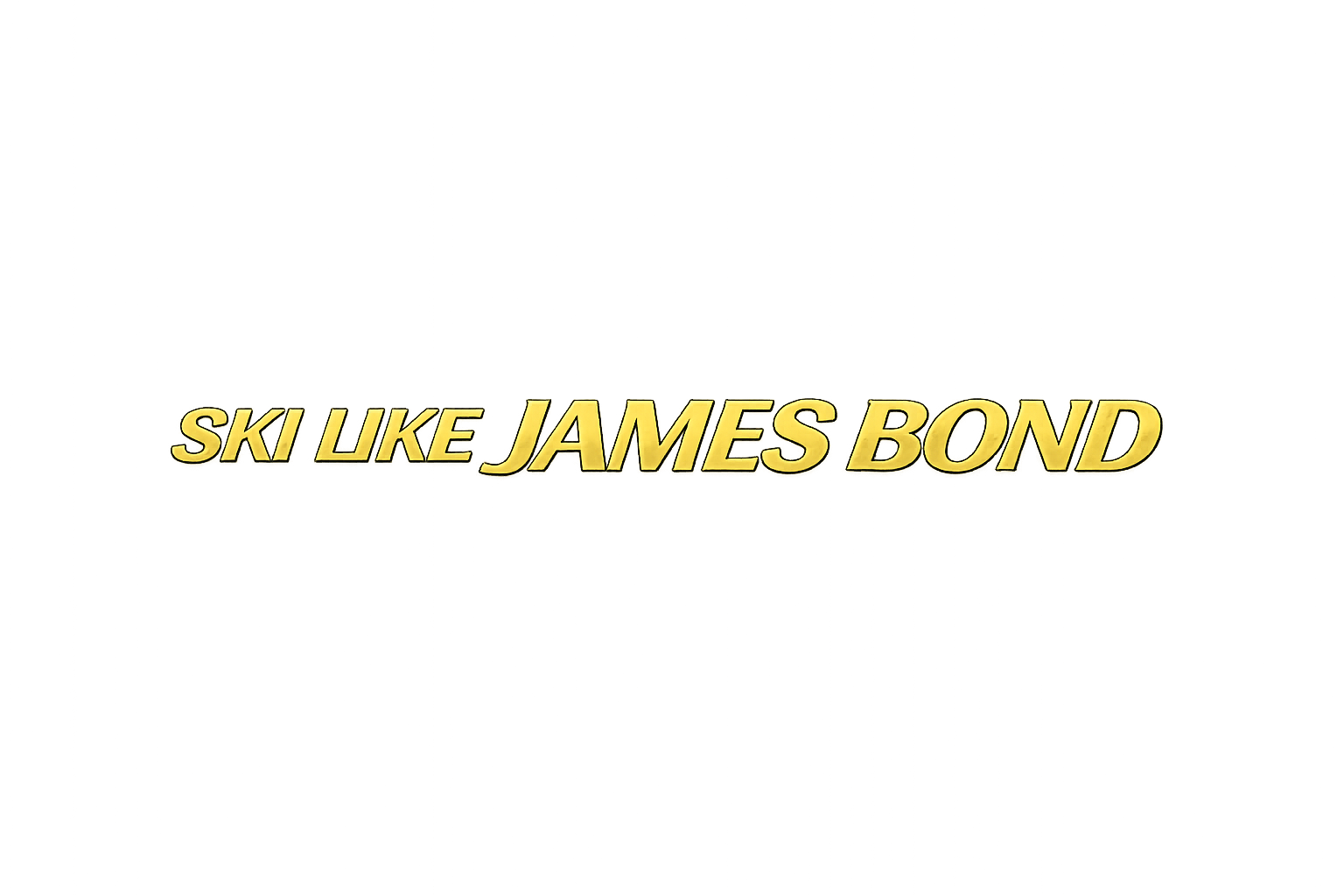 James Bond Ski Safari