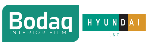 Logo for Bodag Interior Film with the word 'HYUNDAI' spelled out and 'L&C' underneath.
