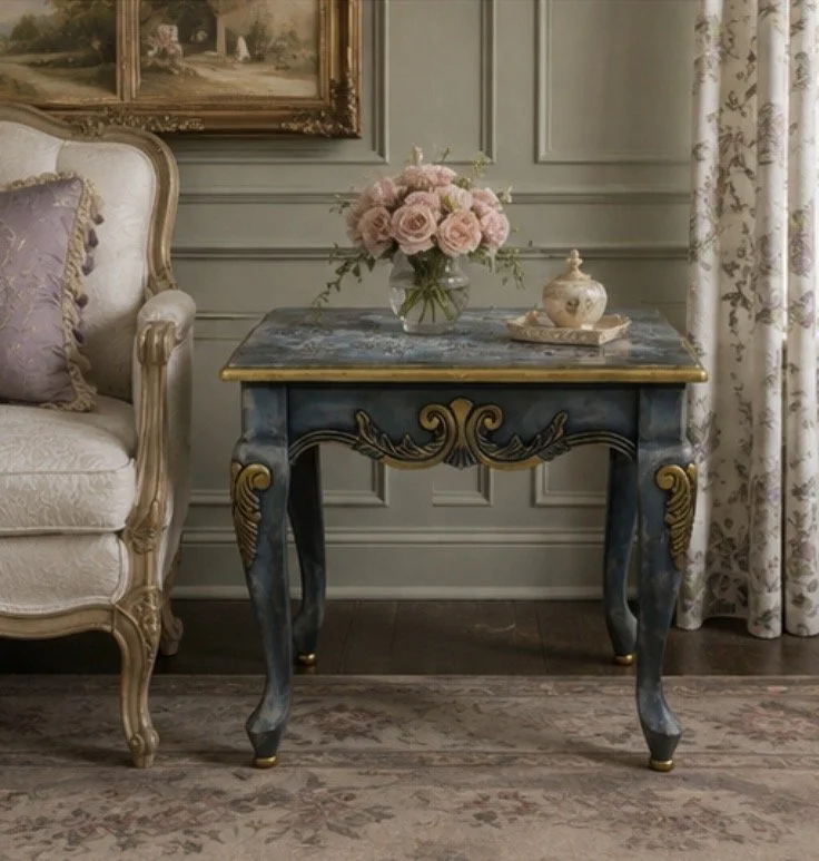 Hand-Painted French Provincial Accent Table
