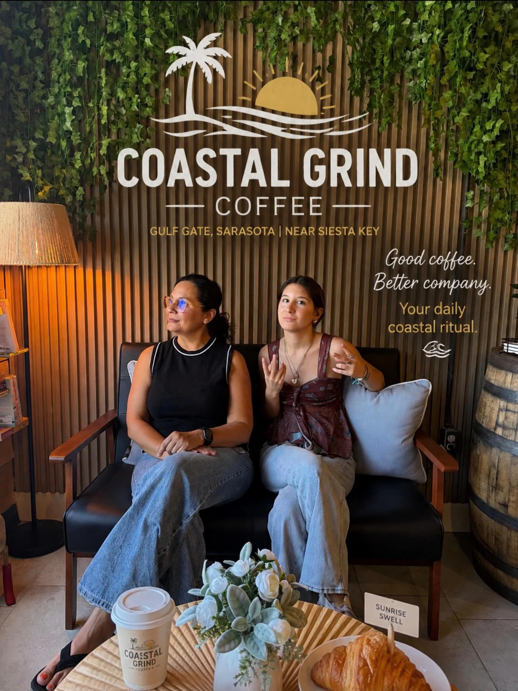 I&rsquo;m Becky, and this is my daughter Isabella.

What started as a dream became something much bigger than just a coffee shop. Coastal Grind is a place built on love, family, community, and the belief that a good cup of coffee can bring people tog