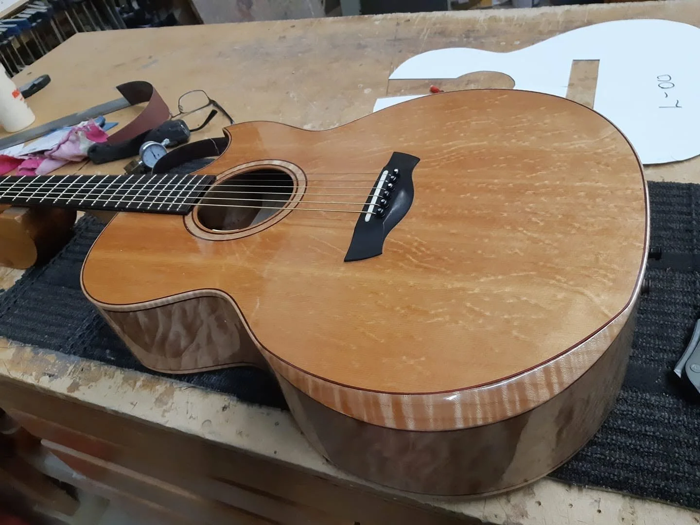 Nearly complete custom guitar