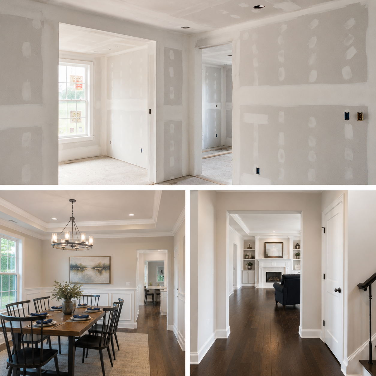 Professional drywall installation and wall repair service in Palatine, Illinois by Singh Makeovers