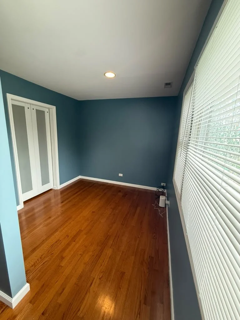 Hardwood flooring upgrade in a Palatine, IL home by Singh Makeovers & Renovations.