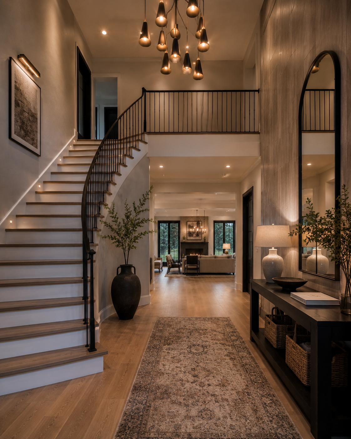 Luxury entryway remodeling and foyer renovation in Palatine, Illinois