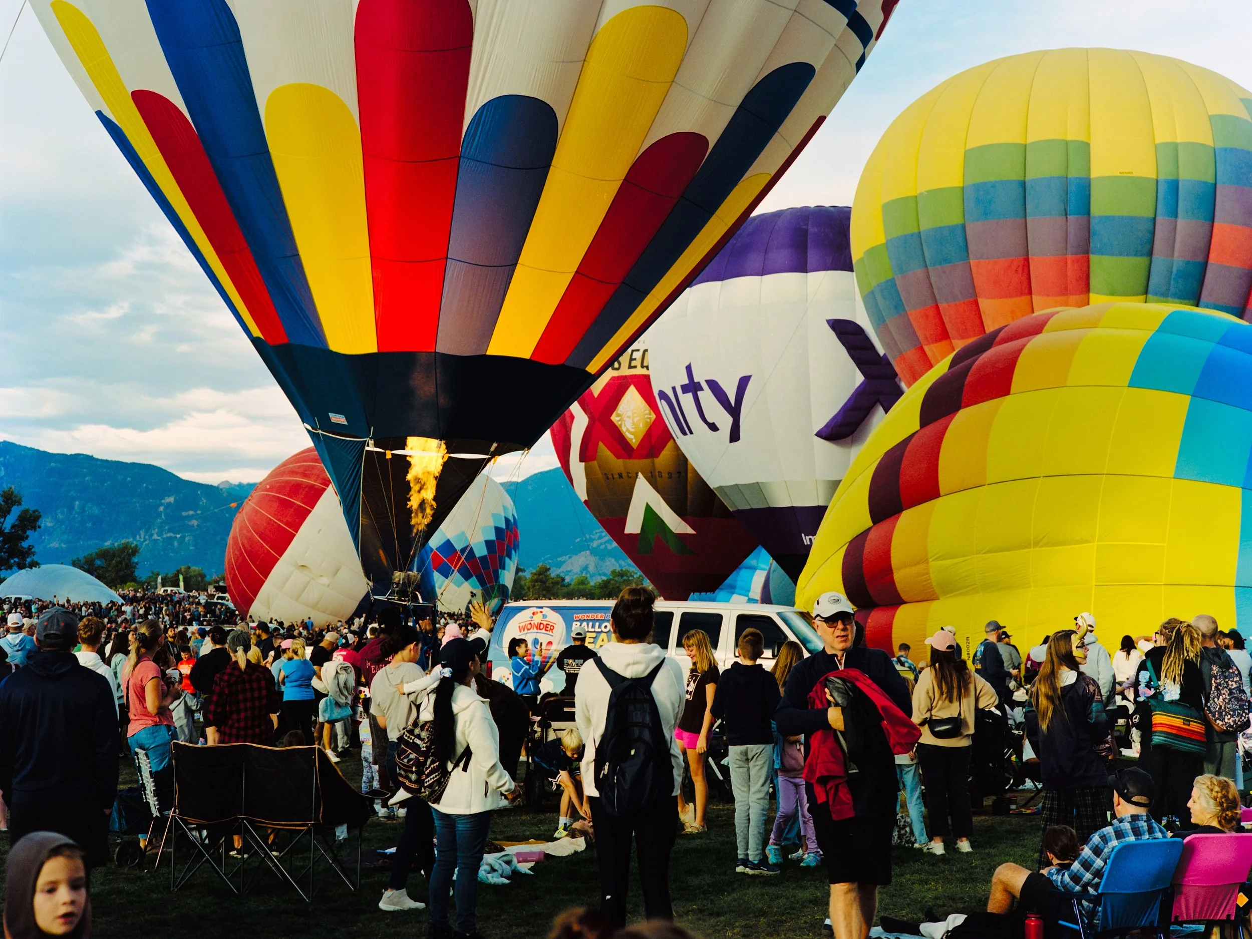 Hot air balloons at Labor Day Lift Off 2026 in Colorado Springs