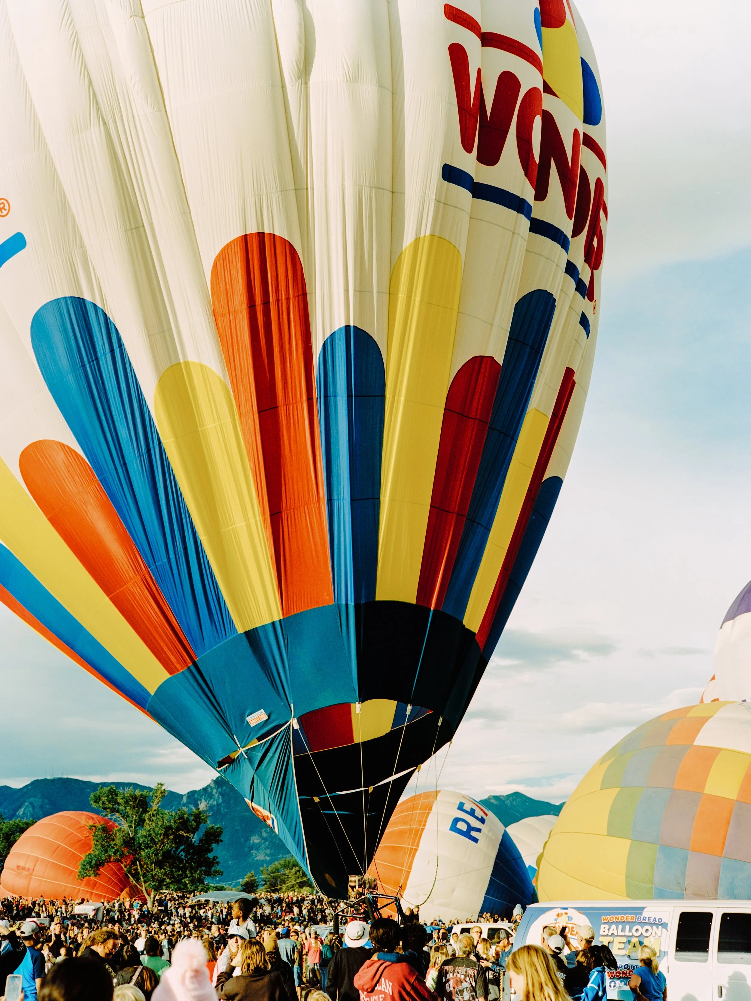 Hot air balloon festival at Memorial Park in Colorado Springs