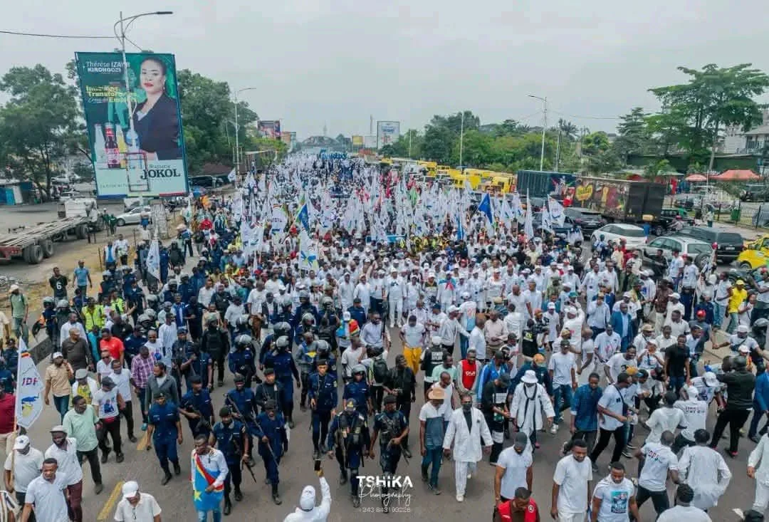 Constitution : l’UDPS répond à la C64 par une démonstration de force à Kinshasa