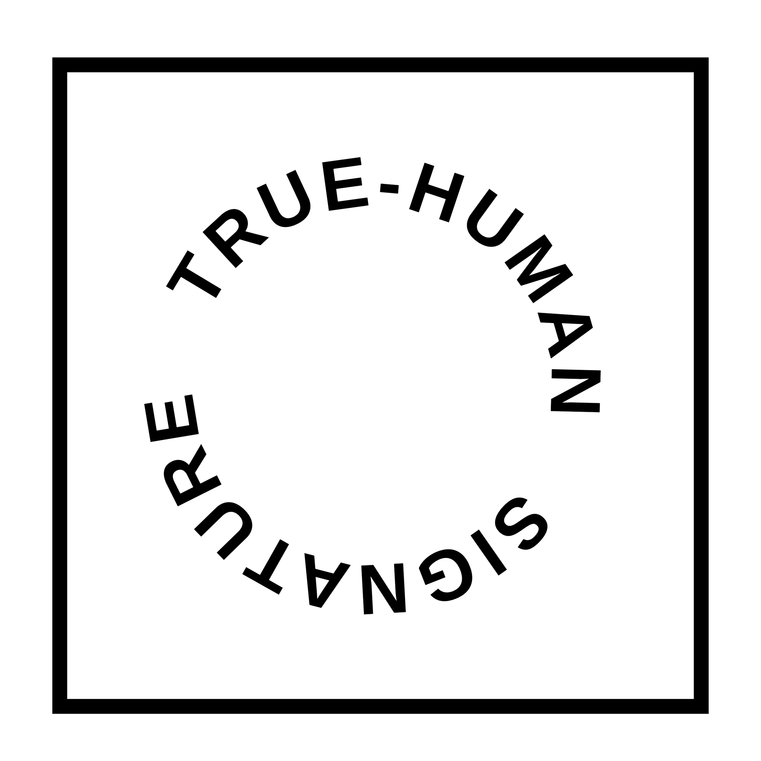 The True-Human Signature logo