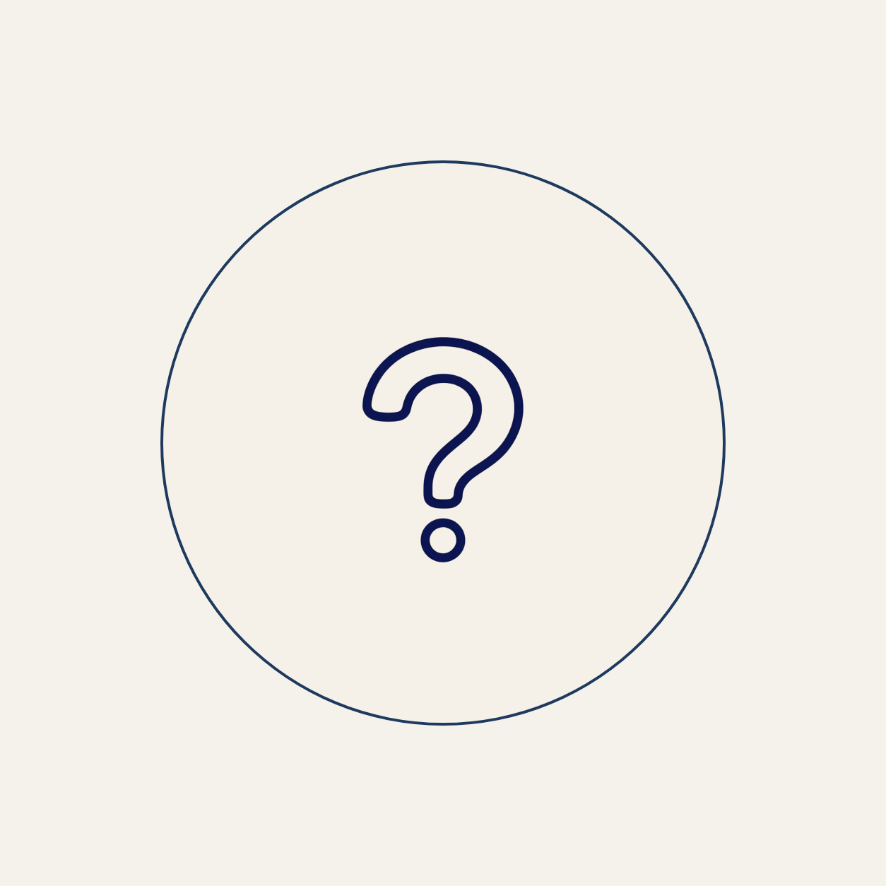 A white background with a large blue question mark inside a circle.