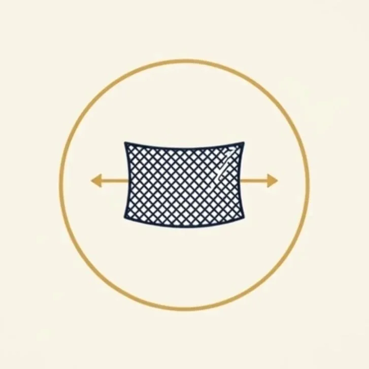 Icon representing stretch denim.