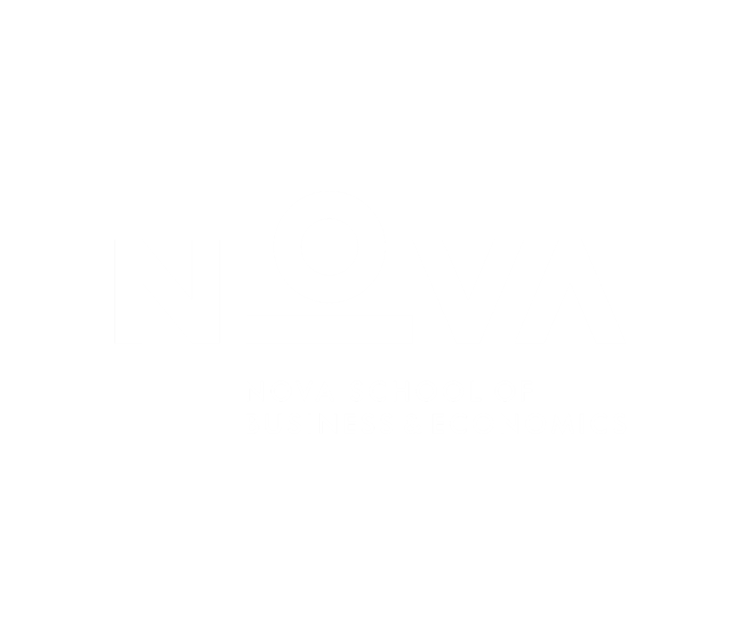 Logo of Nova School of Business & Economics in black and white.