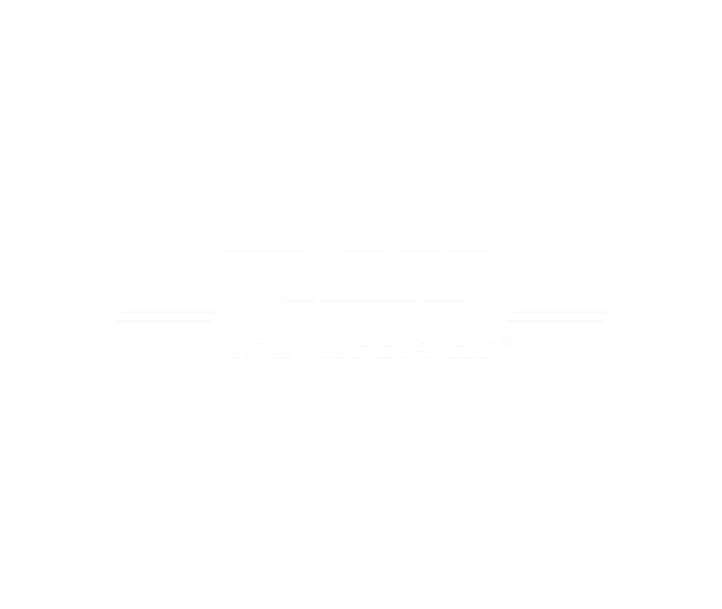 The image features the logo of DHL, a logistics company, with the words "WORLDWIDE EXPRESS" beneath it.