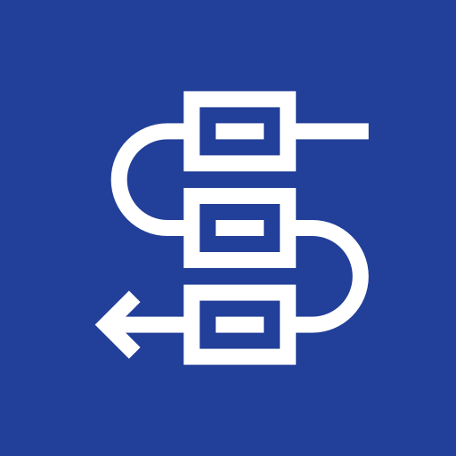 Flowchart with interconnected rectangles and an arrow, representing a process or workflow.