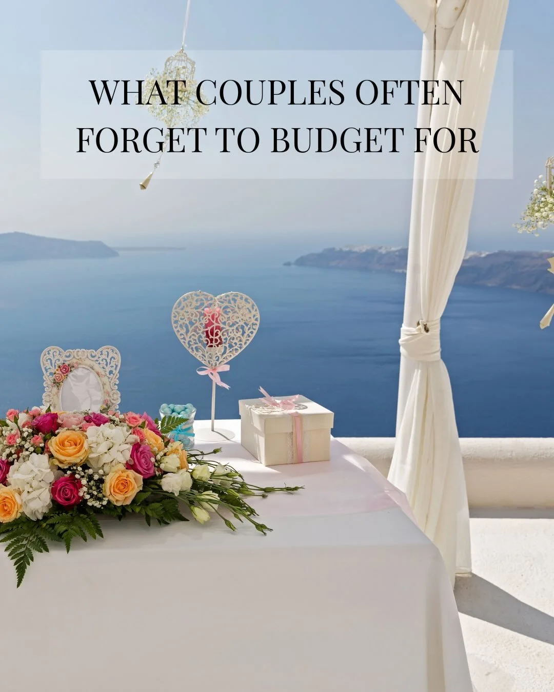 Planning a wedding in Greece? 🇬🇷

It&rsquo;s often the little things that catch couples by surprise when creating their budget.

From marriage paperwork and transport to vendor travel fees and styling extras, these costs can quickly add up if they&