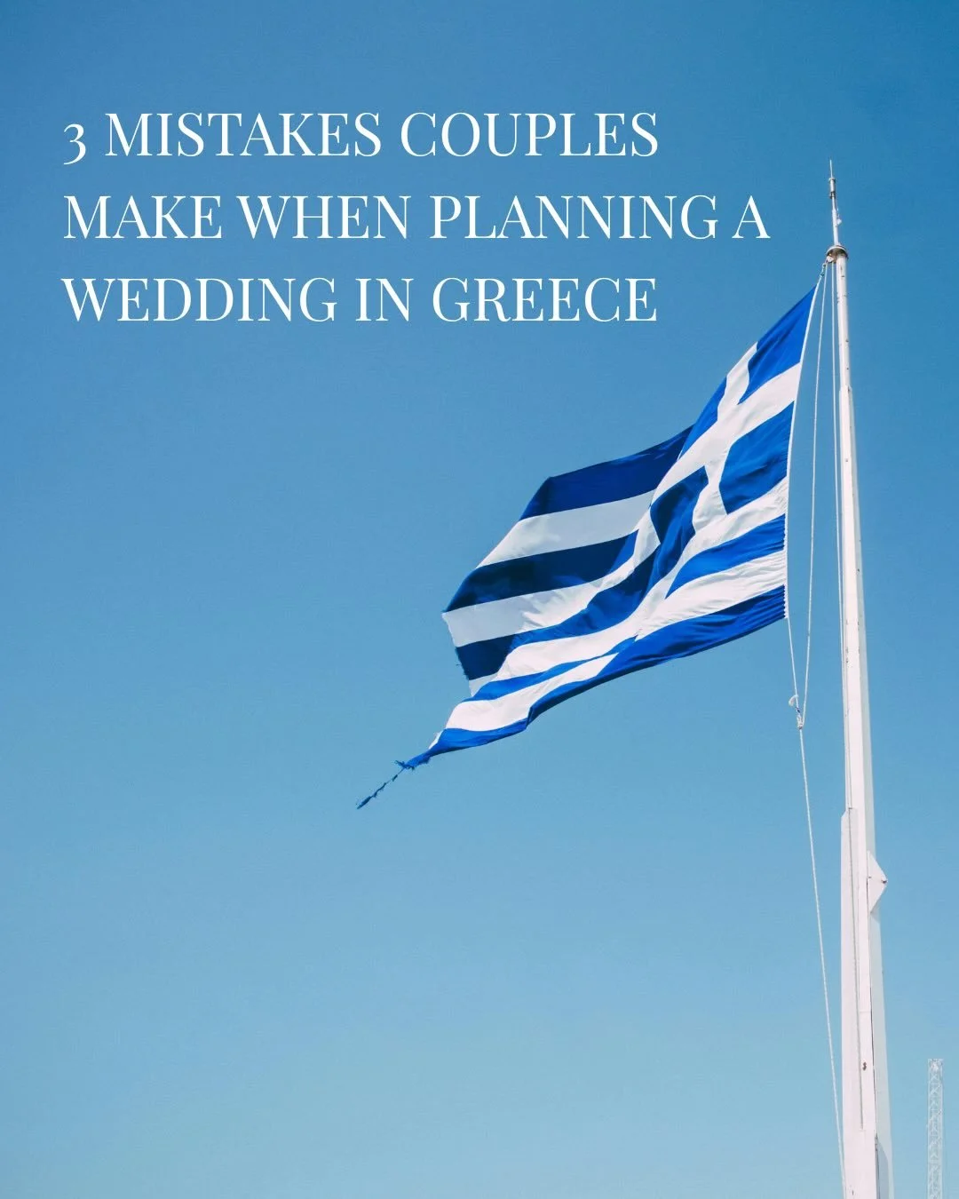 Planning a wedding in Greece?

These are some of the most common mistakes couples make when planning a destination wedding, and avoiding them can save you time, stress, and money.

Whether you&rsquo;re dreaming of an intimate elopement or a large cel