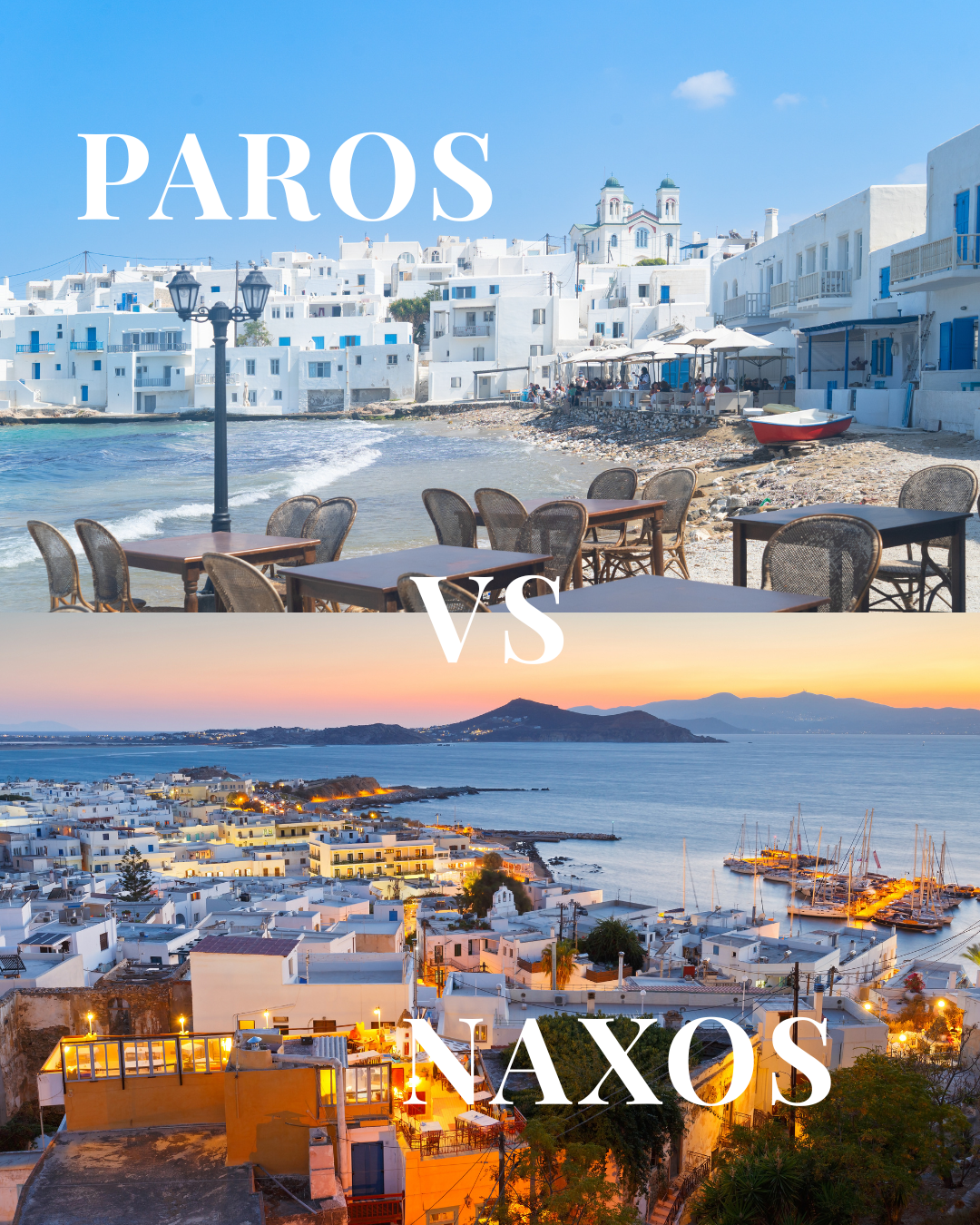 Paros vs Naxos - Island Comparison Guide