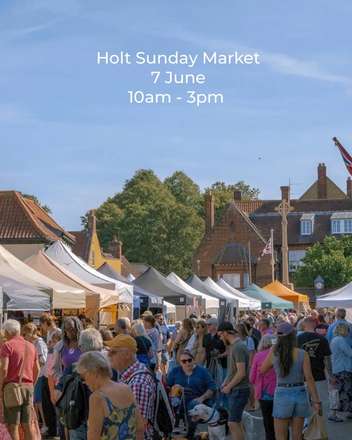 Street Food, produce, artisan stalls, local makers and a lovely Sunday atmosphere 🌿✨
Join us at Holt Sunday Market and discover the best of the region in the heart of Holt.

🛍️ Shop local
☕ Grab a coffee
🎶 Enjoy the town vibe

Plan your visit: hol
