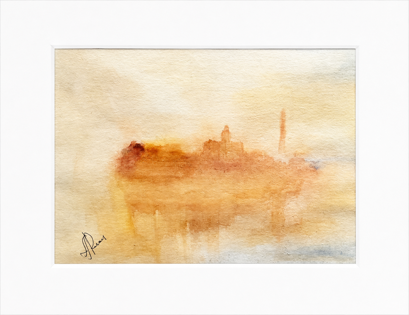 Conversations with Turner. Watercolour on cotton paper. 30x40cm