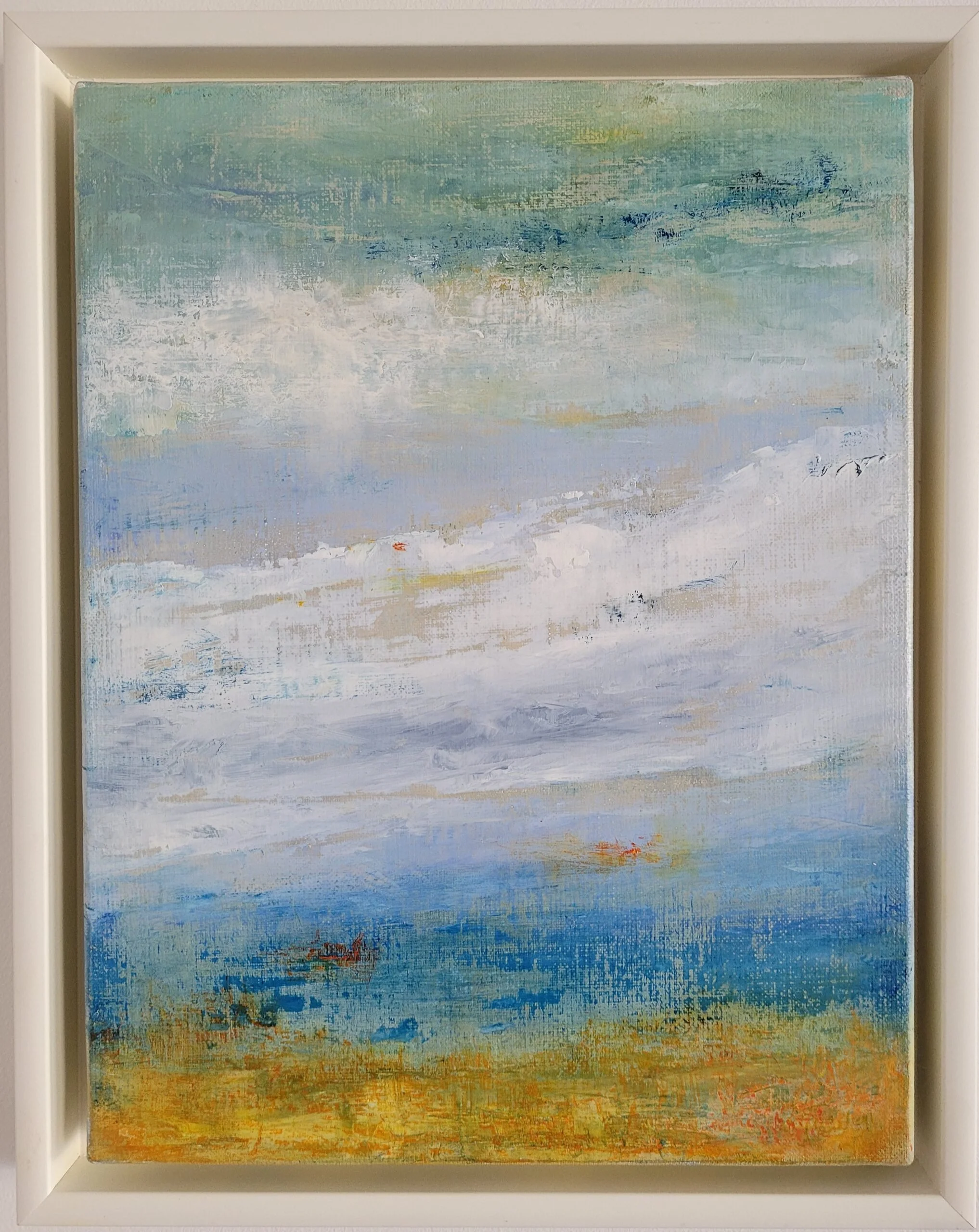 Abstract sea view.
OIl on canvas. 30×40 cm