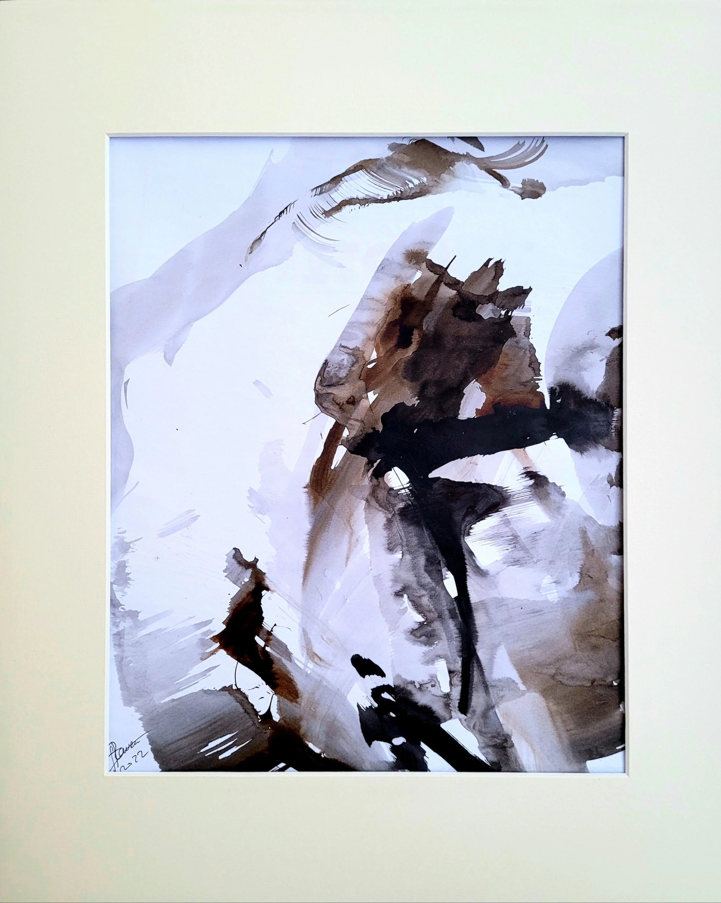 Unique original artwork, handmade and signed by the artist. ink on paper. 40x50 cm