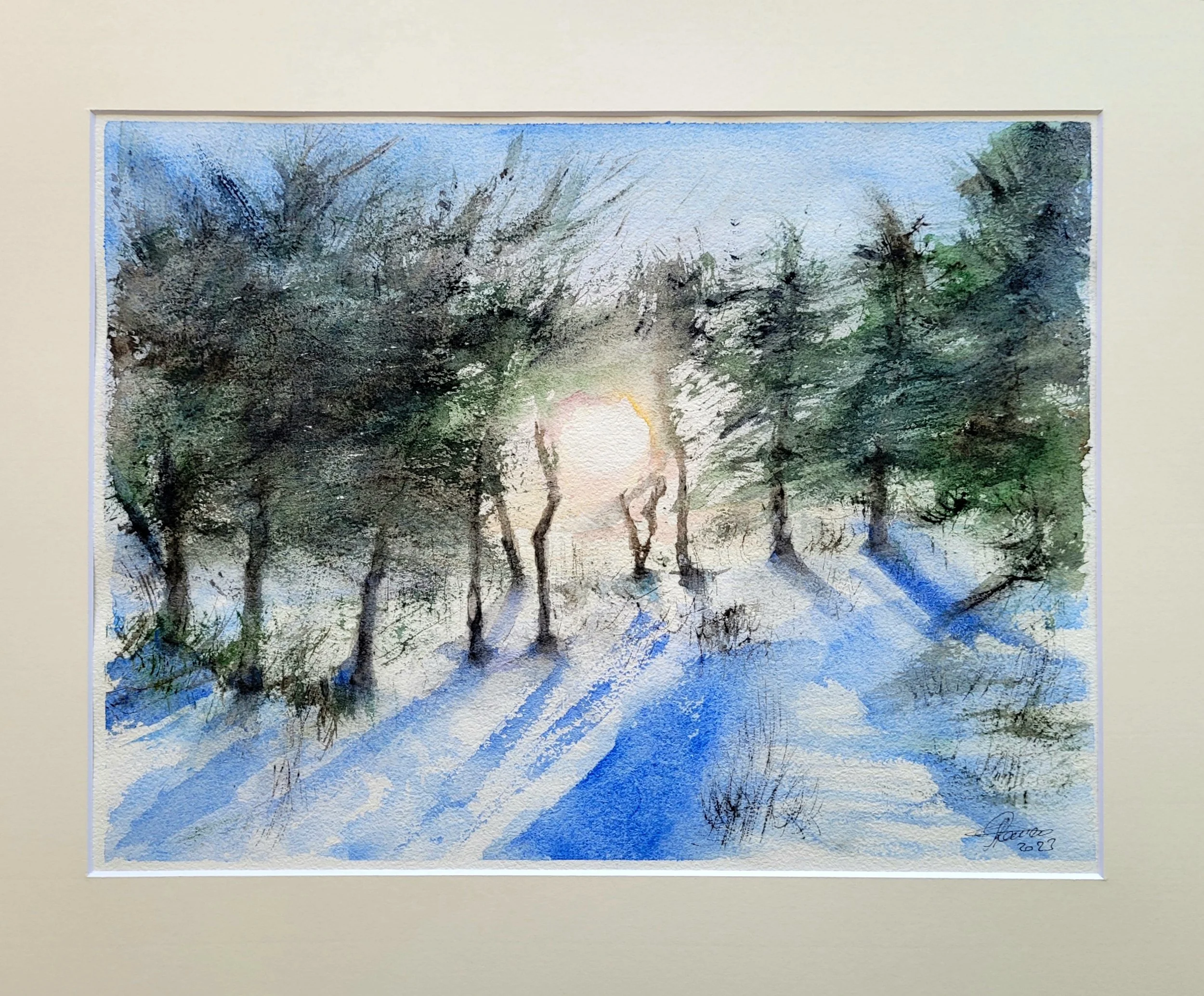 watercolour on cotton paper, 40x50 cm