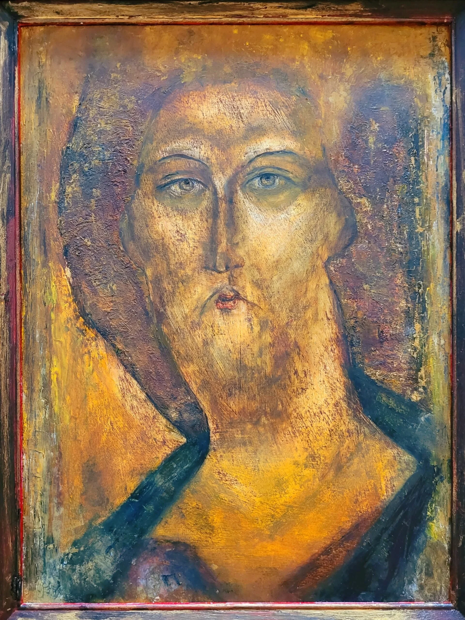 Holy face
Inspiration from Andrey Rublev, 2023, 30X40, oil on panel 