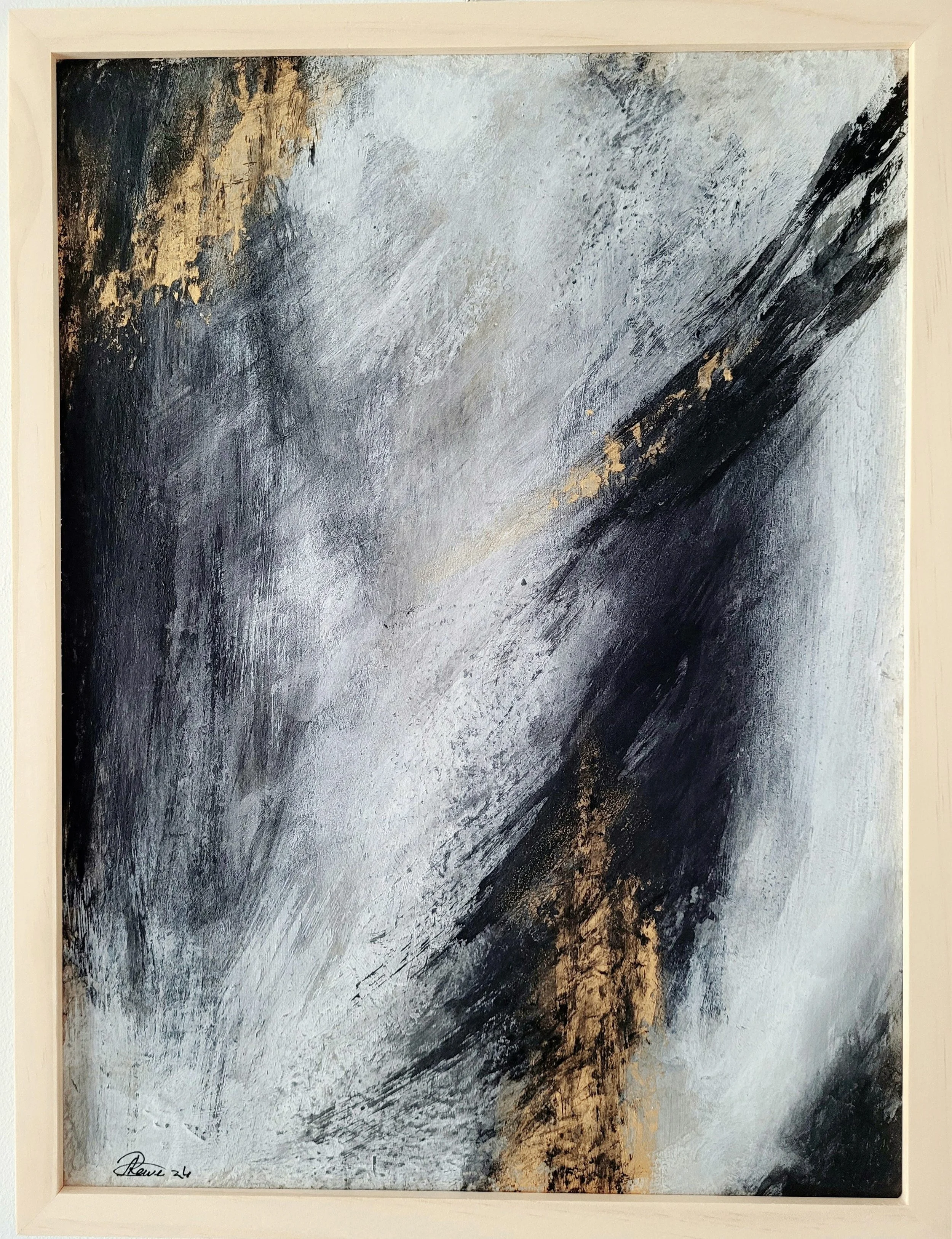 Unique original artwork, handmade and signed by the artist. Mineral pigments on panel. 30x40cm.
