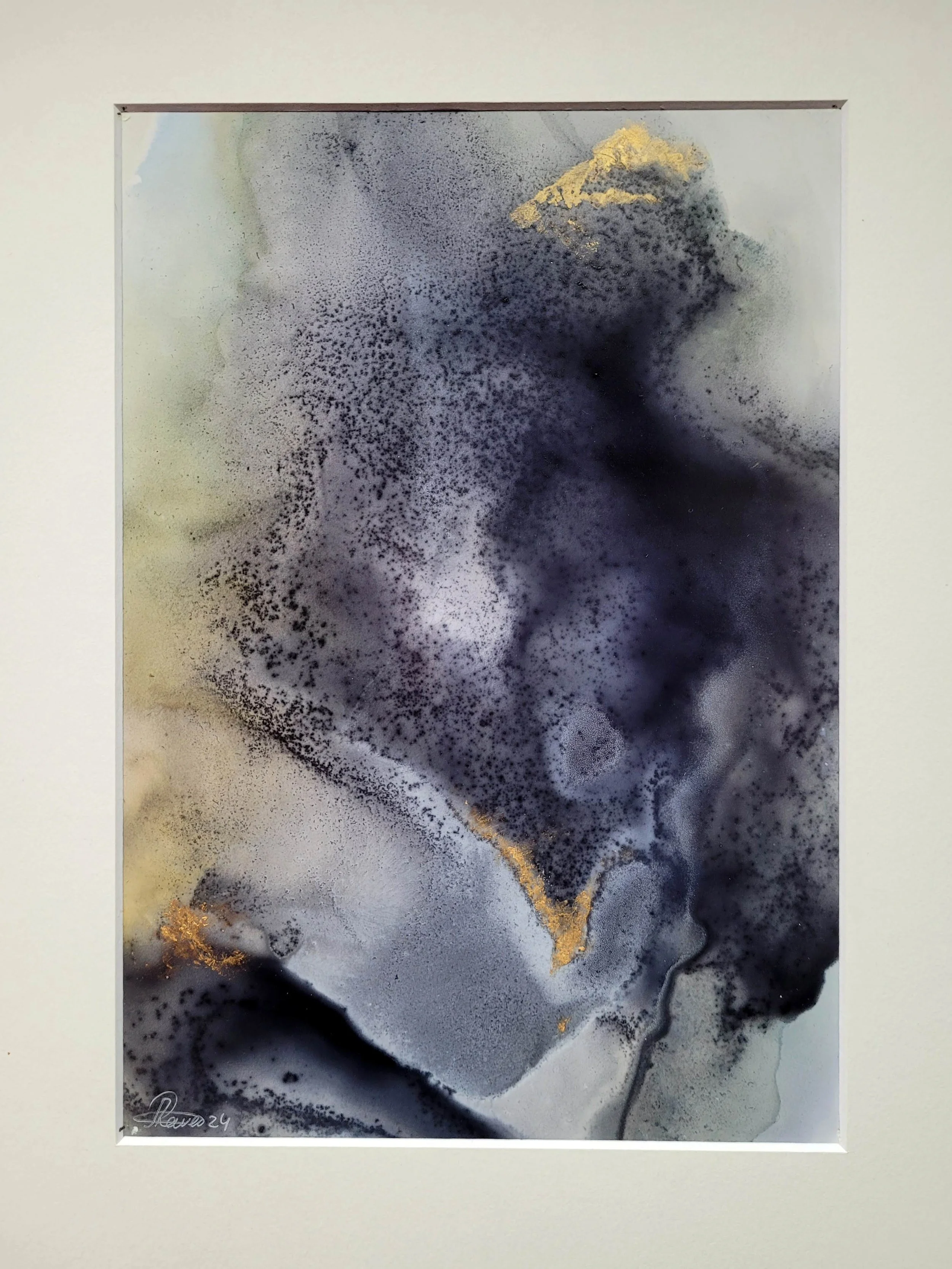 Unique original artwork, handmade and signed by the artist. Ink on mineral paper. 30x40 cm. Framed
