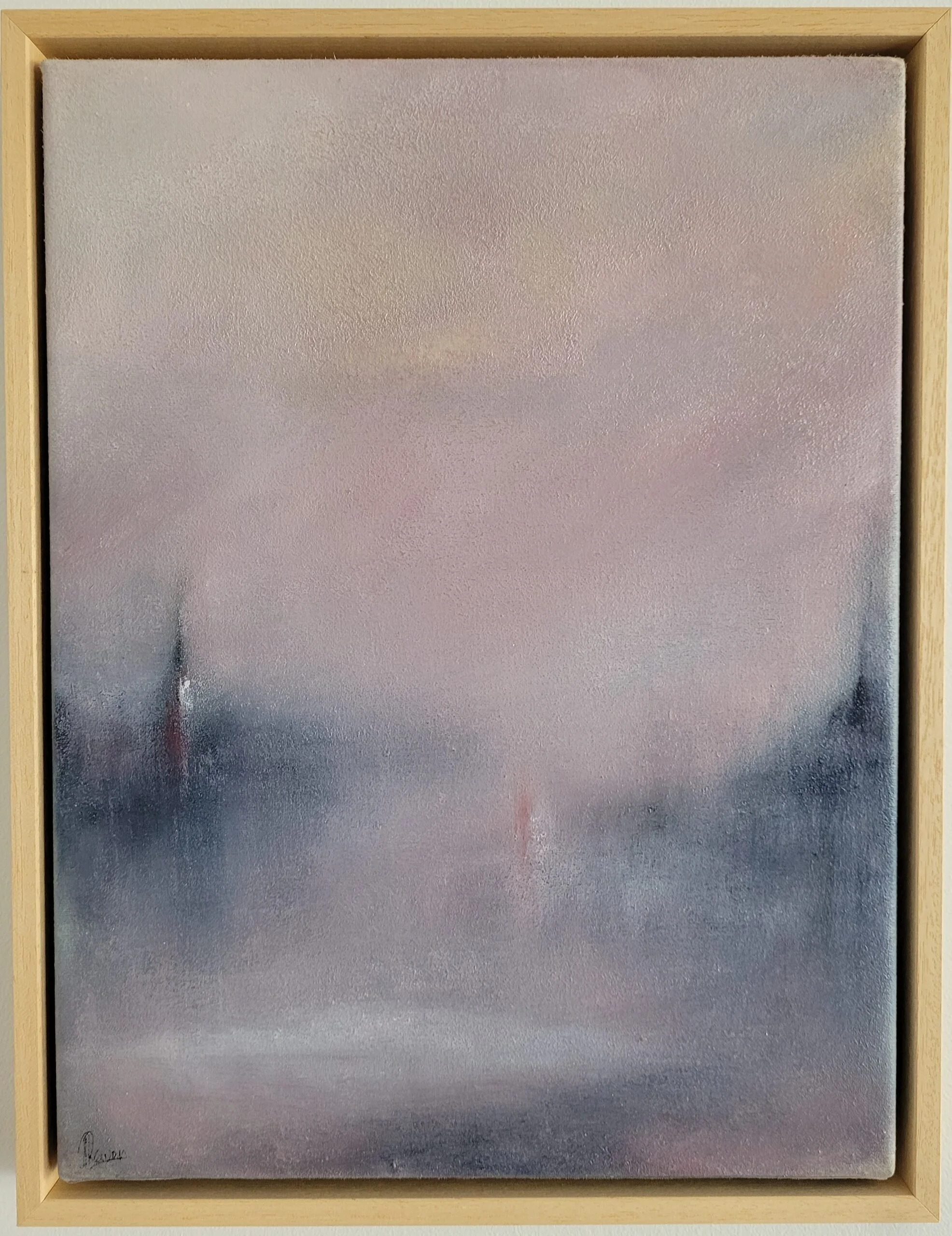 Venice after carnival. Oil on raw canvas. 30x40cm
