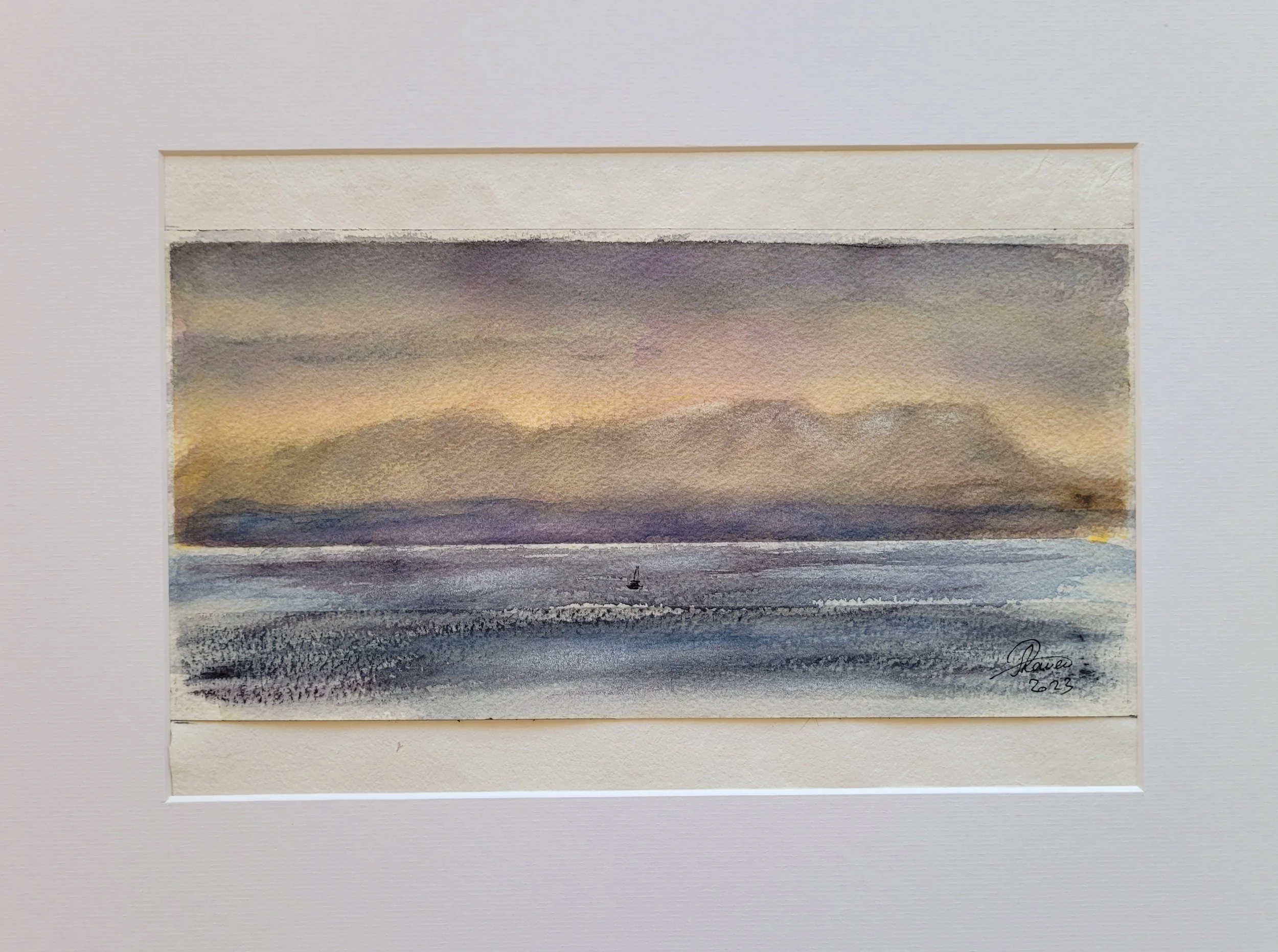 watercolour on cotton paper, 30x40 cm