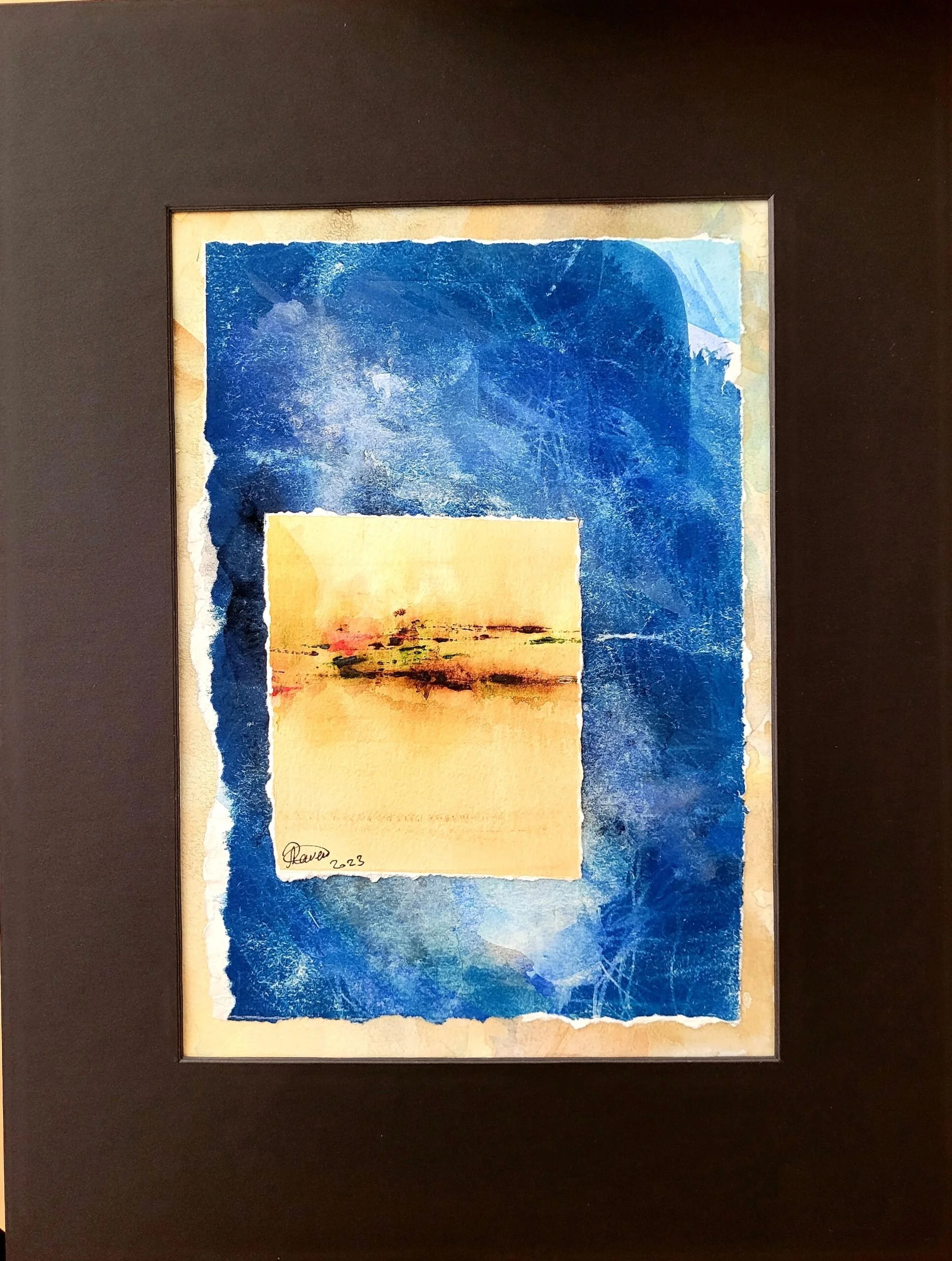 Unique original artwork, handmade and signed by the artist. Mixed media on paper. 30x40 cm