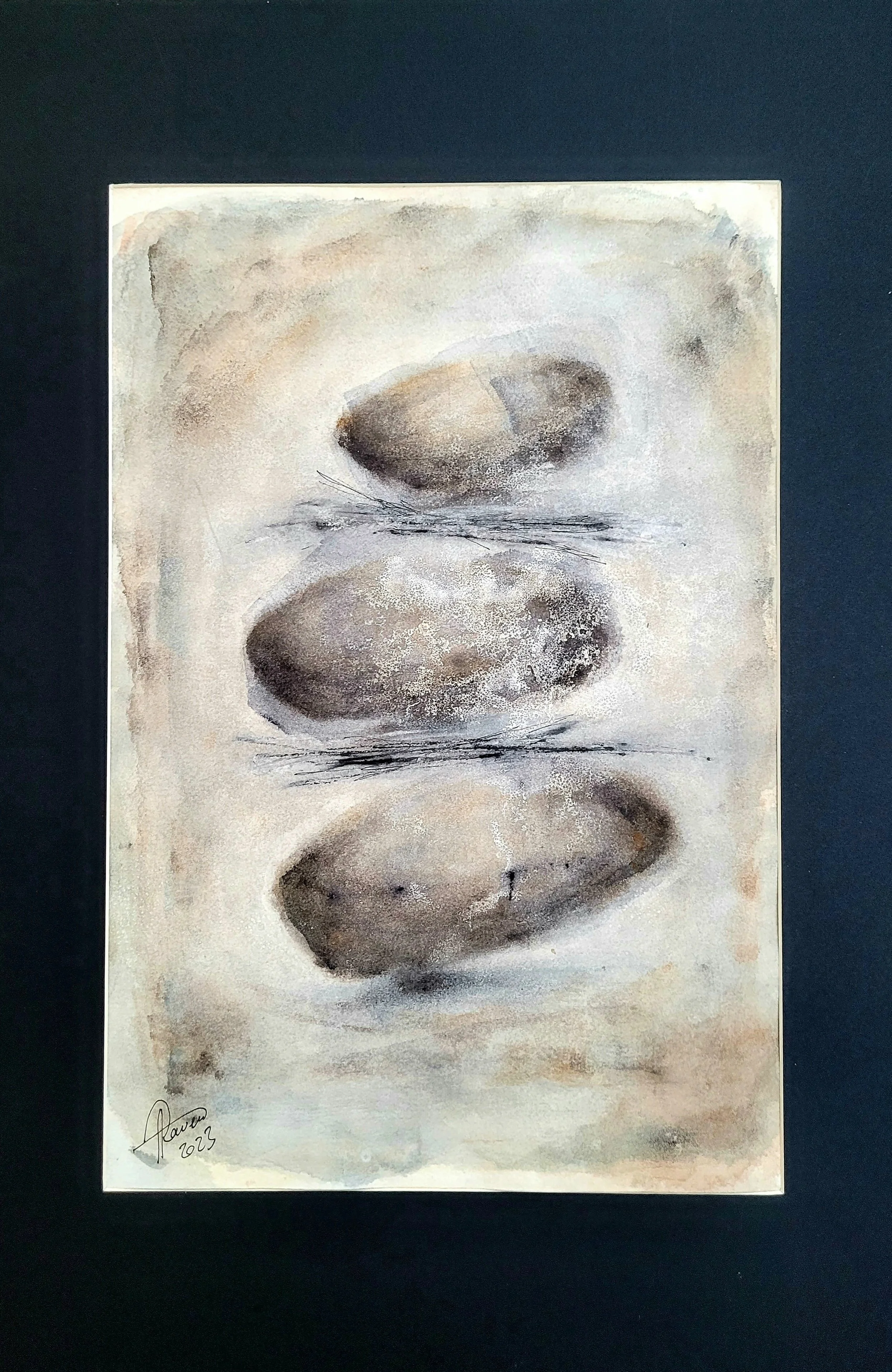 Unique original artwork, handmade and signed by the artist. ink  on paper. 35x50 cm