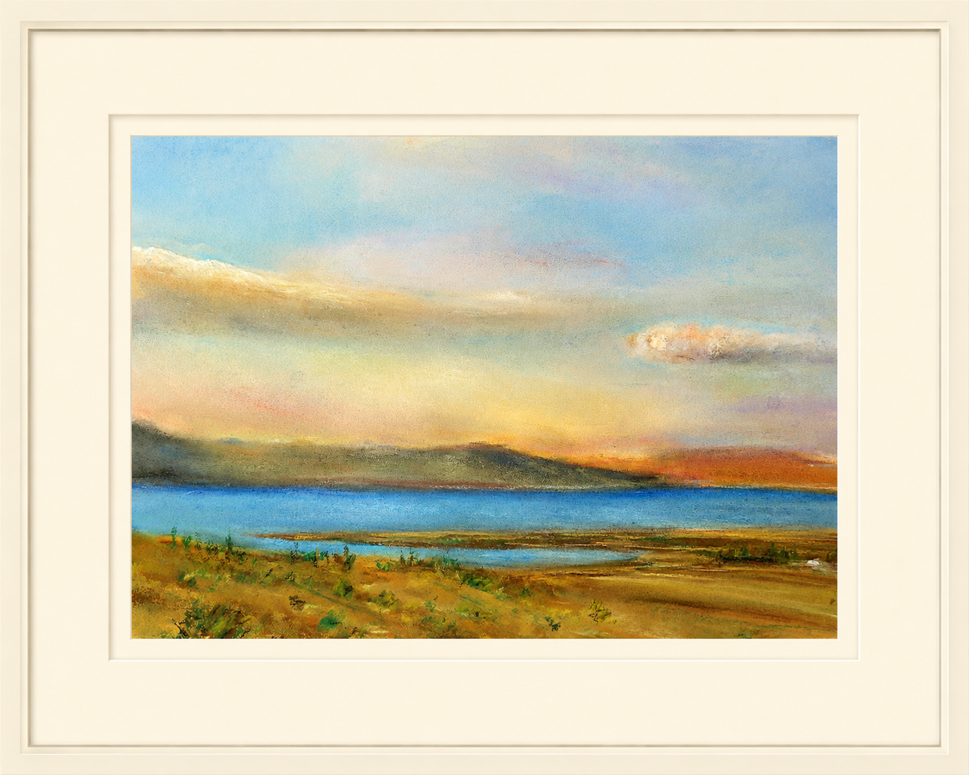 Lake Argentino 30×40 cm, soft pastel on pastelpmat paper