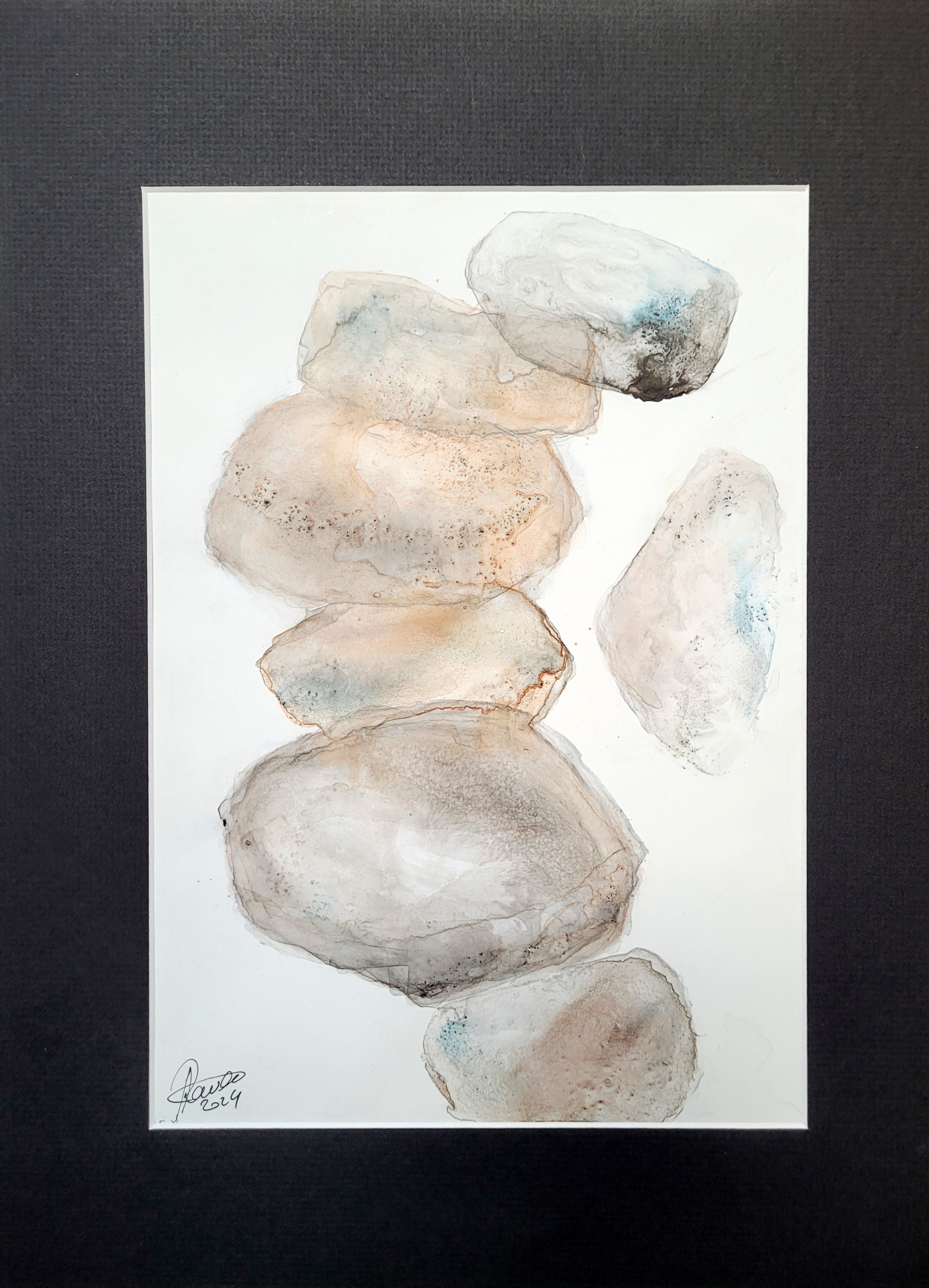 Unique original artwork, handmade and signed by the artist. watercolour on mineral paper. 30x40 cm