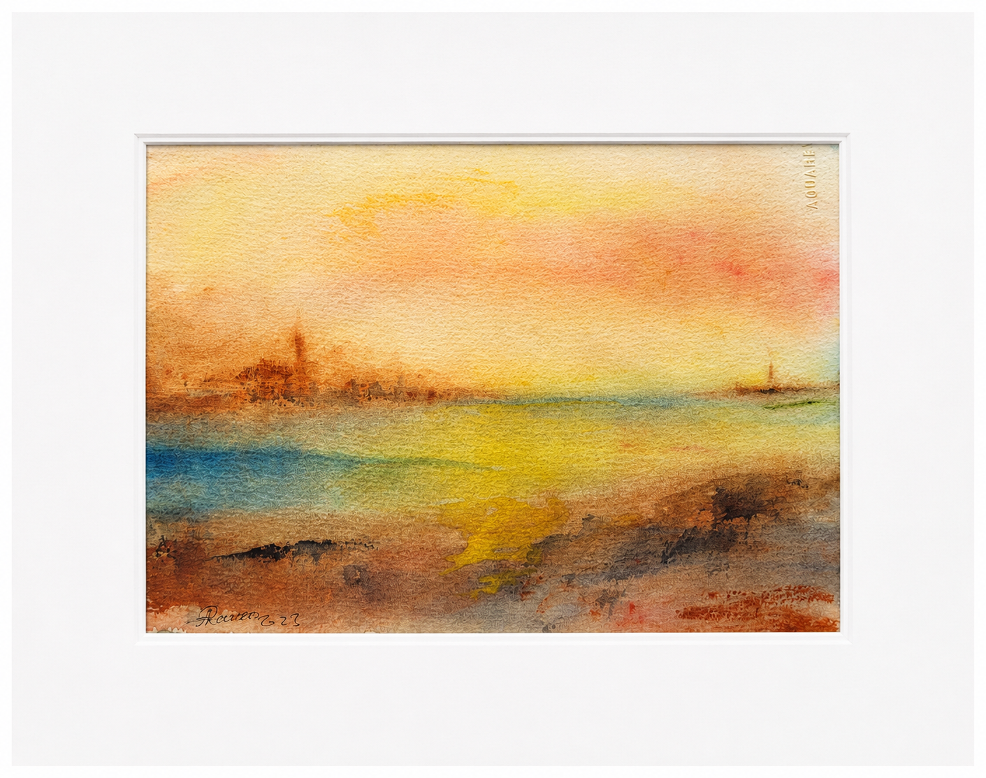 Conversations with Turner. Watercolour on cotton paper. 30x40cm