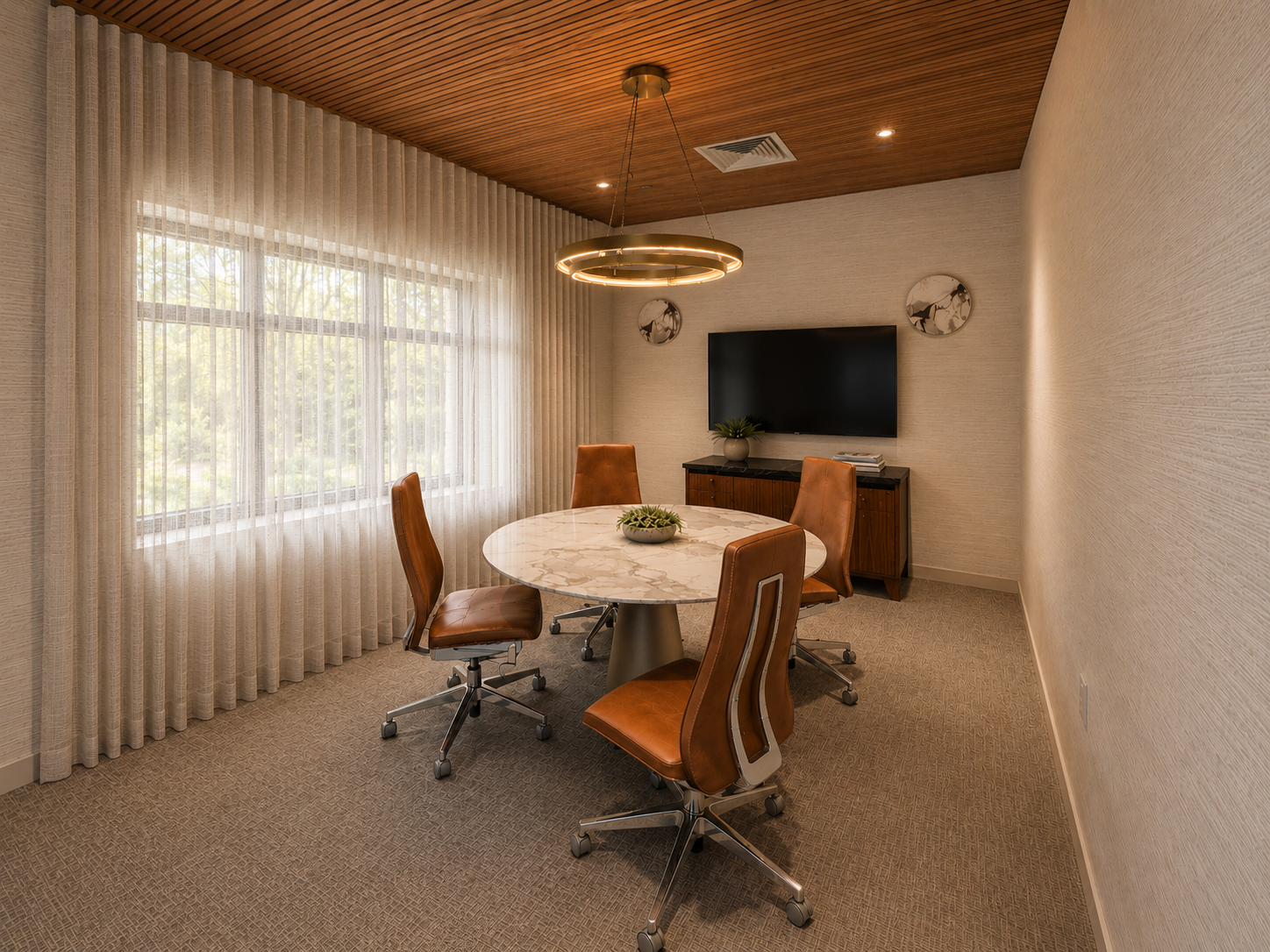 AI-Enhanced Rendering:
AI-enhanced Revit rendering developed to add warmth, lighting, and atmosphere to the design.