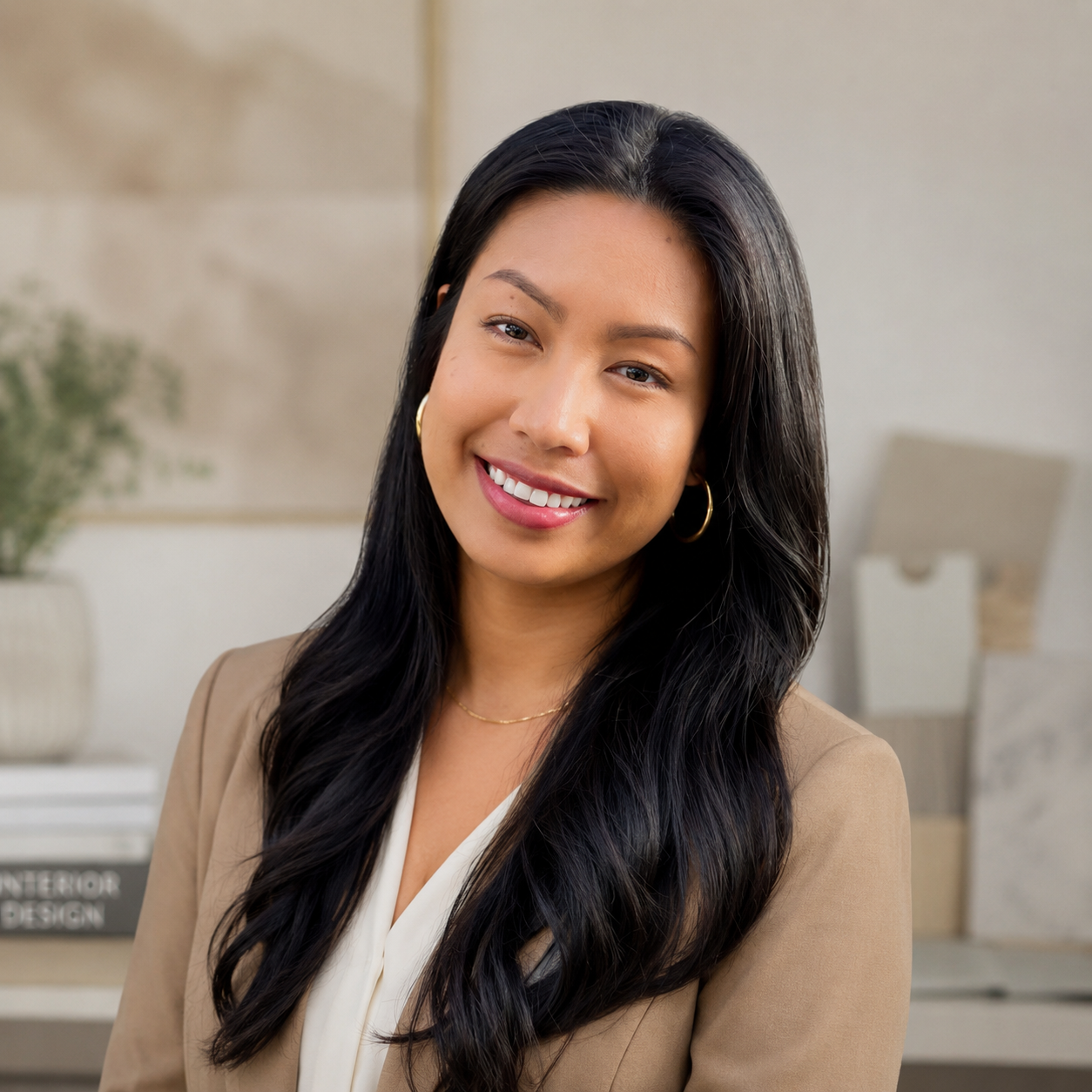 Portrait of May DeBoe or Methayin DeBoe. An emerging interior designer.