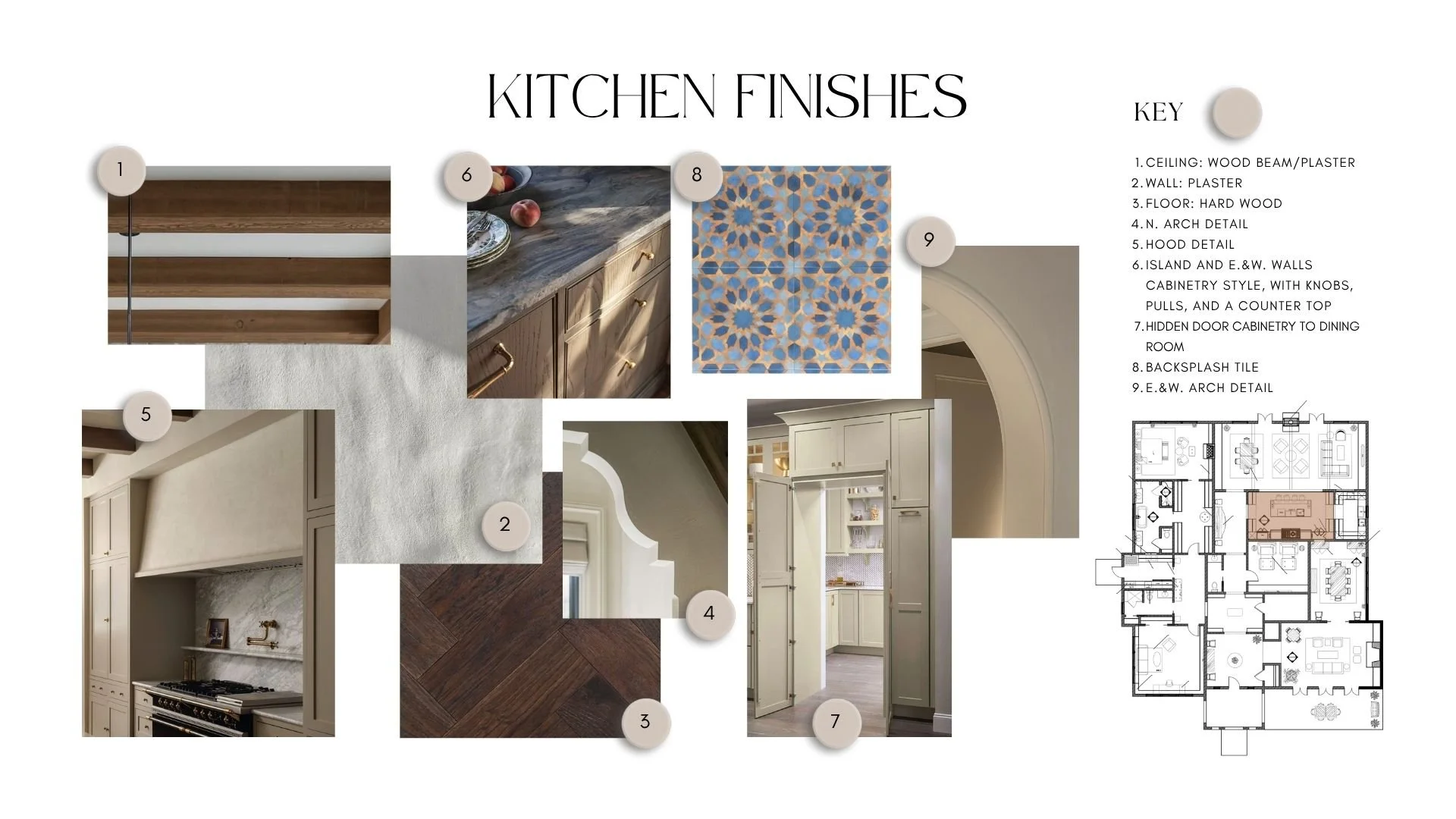 Material & Detailing:
Selected materials and architectural details providing cohesion and character throughout the kitchen design.