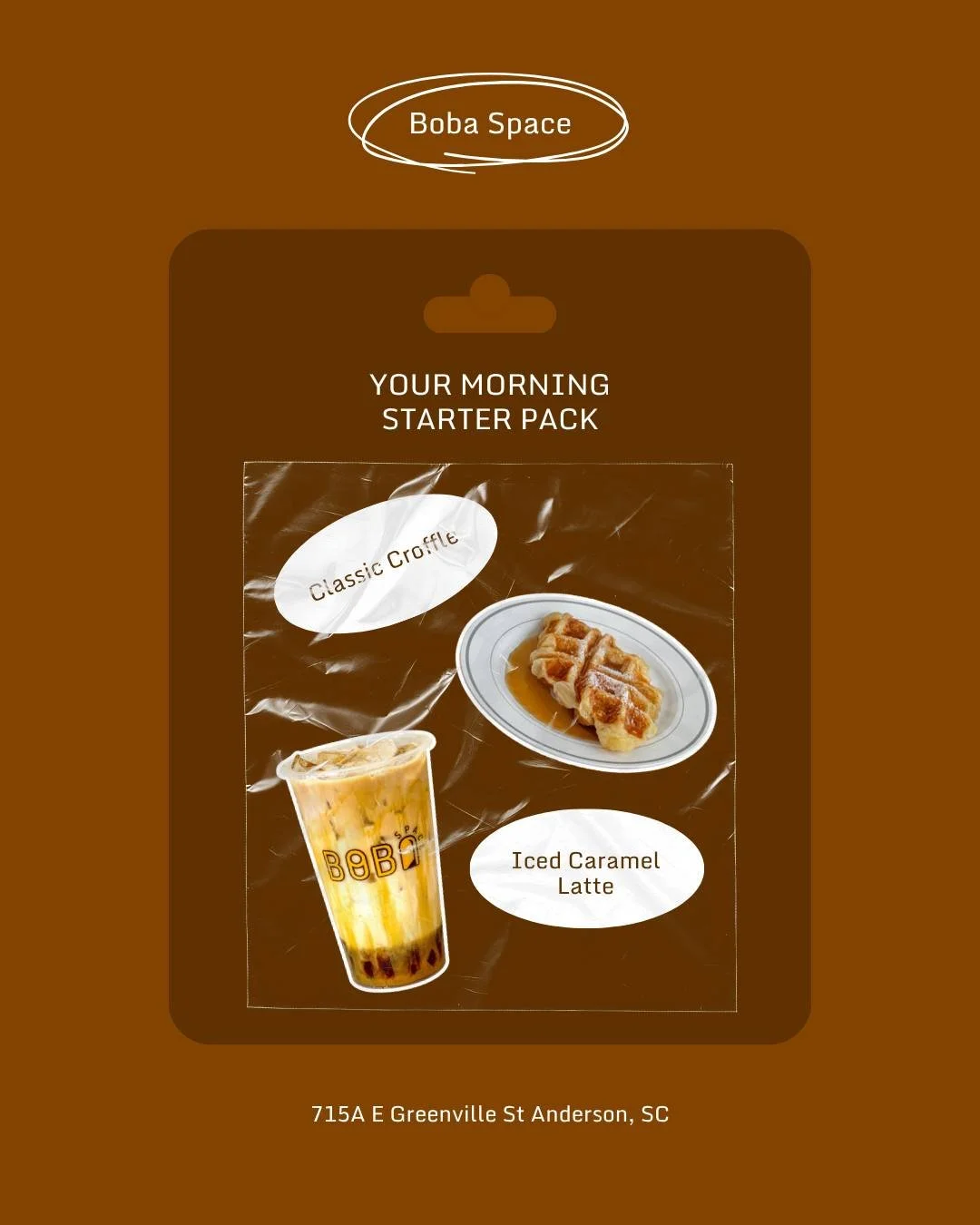 Find your Boba Space starter pack! We have so many options for every palate! Whether you like sweet, spicy, or salty, we have the treats for you 😋

#bobaspace #asiansnacks #bobatea #croffle #starterpack