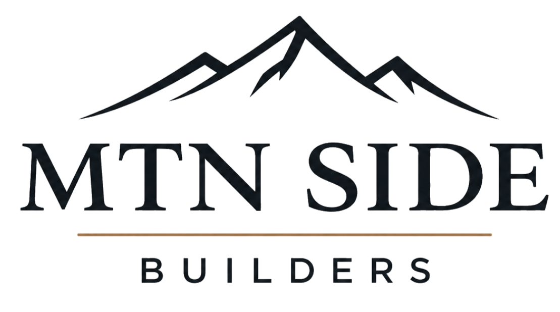 Logo for 'MtnSide Builders' with mountain graphic above the text.