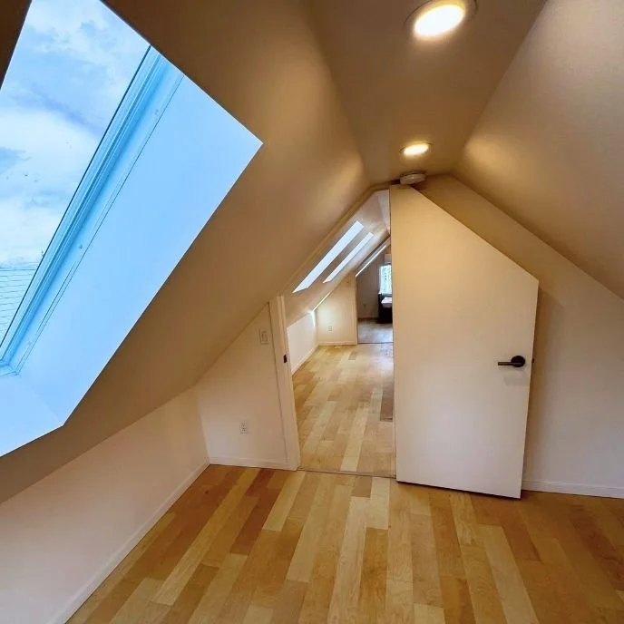 Attic renovation MTN side creative group BC general Contractor 