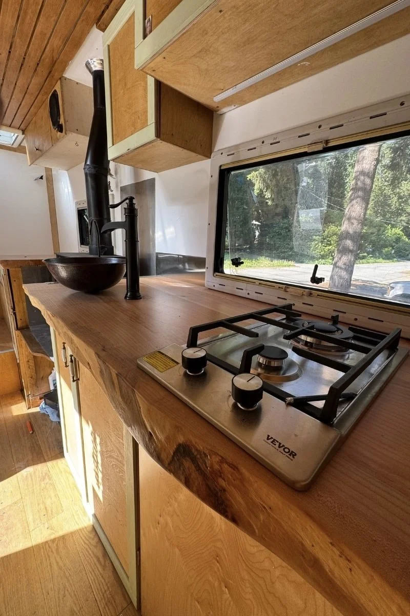 off grid overlander vehicle camper renovation whistler and tofino kitchen renovation MTN Side Builders General Contractor home renovations and woodworking carpentry Vancouver bc