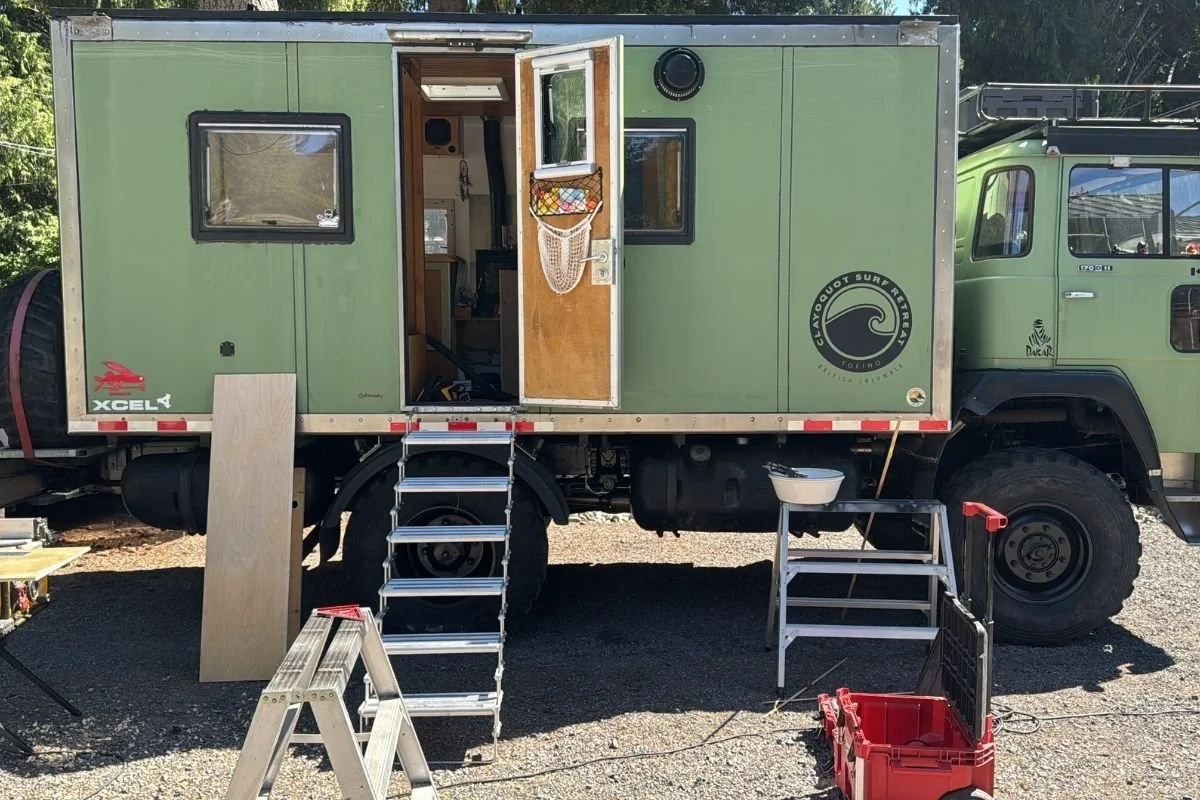 off grid overlander vehicle camper renovation whistler and tofino kitchen renovation MTN Side Builders General Contractor home renovations and woodworking carpentry Vancouver bc