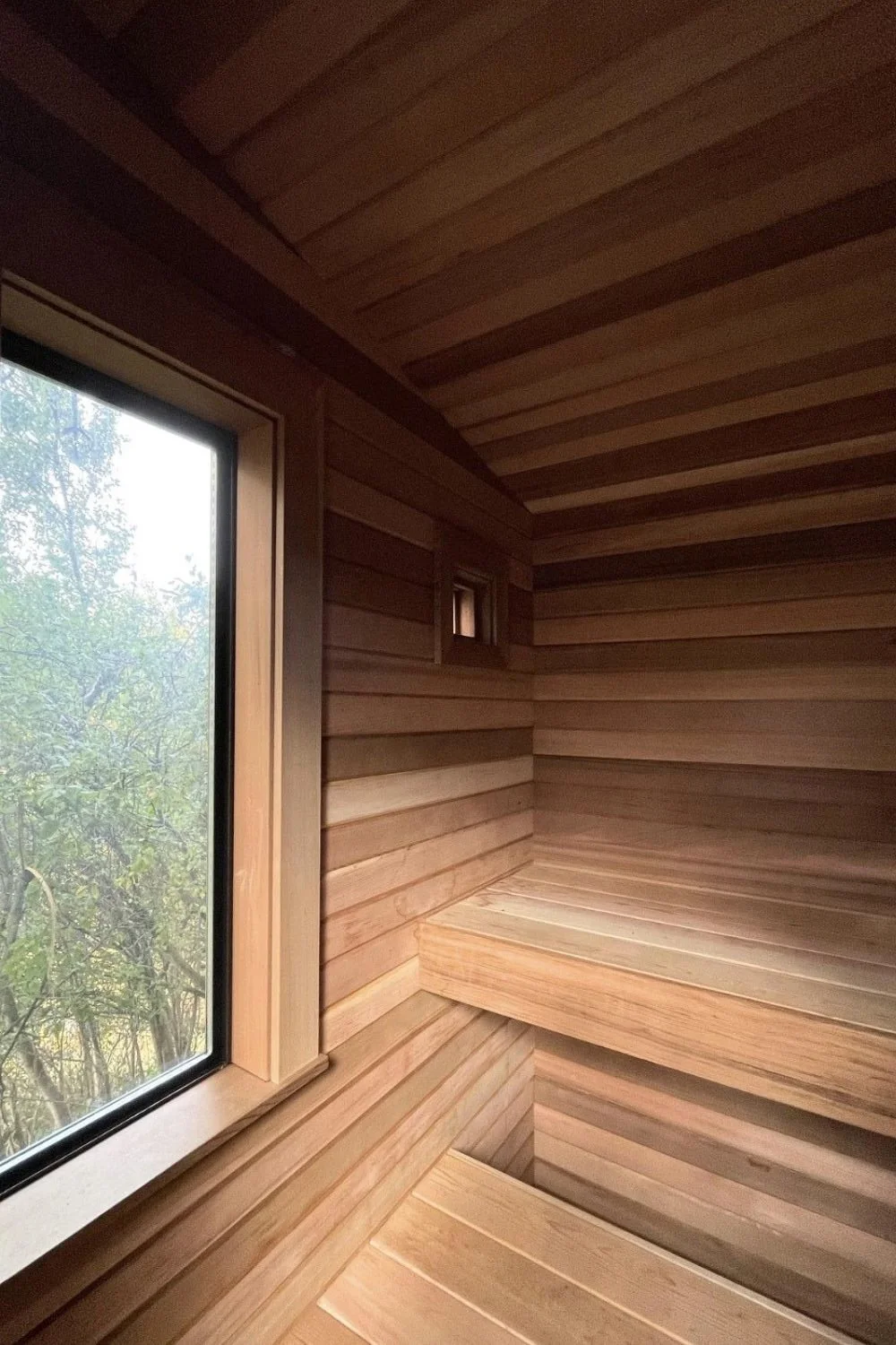 MTN Side residential renovation general contractor BC homes woodwork and carpentry sauna cedar