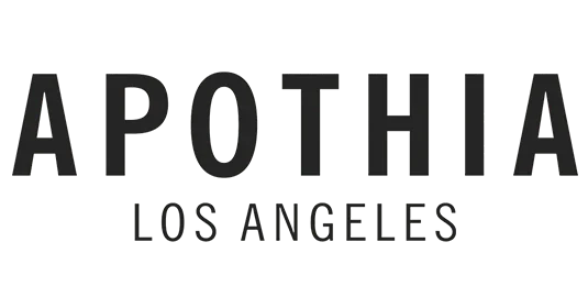 The logo of Apoth LA in Los Angeles, featuring bold black text.