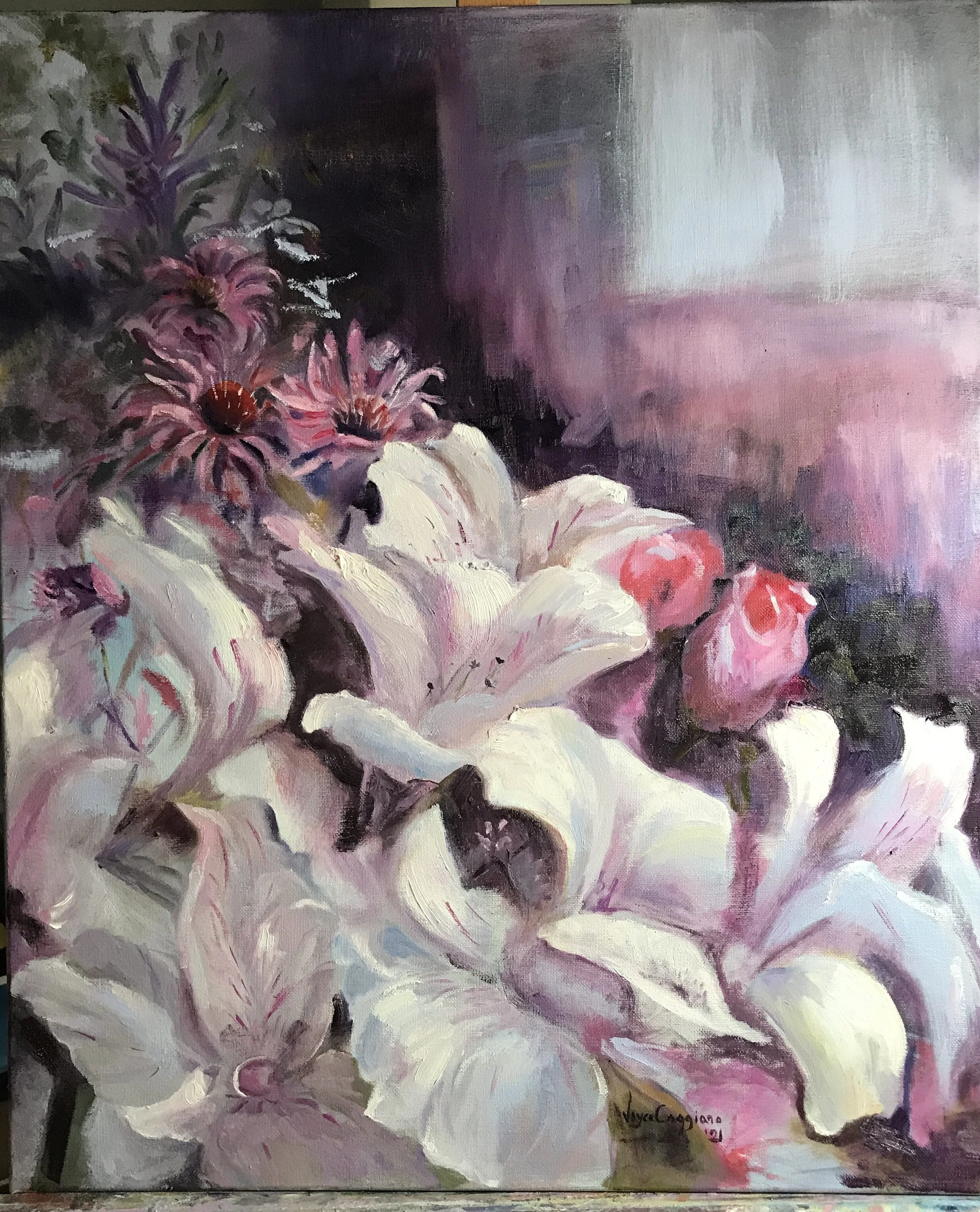 Easter Lilies
Oil on canvas
14" X 20"
$175